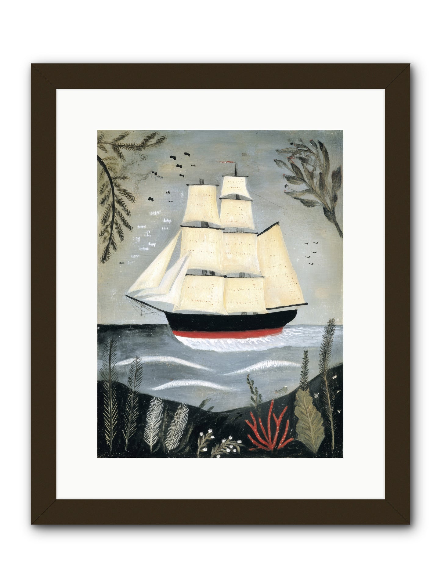 Ocean Whisper -- Framed Print - Black 12x16
