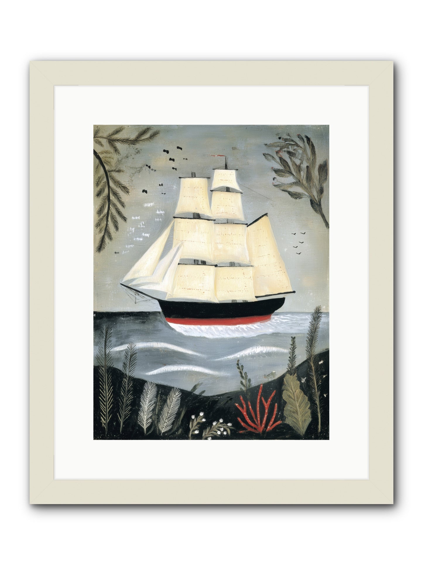 Ocean Whisper -- Framed Print - White 12x16