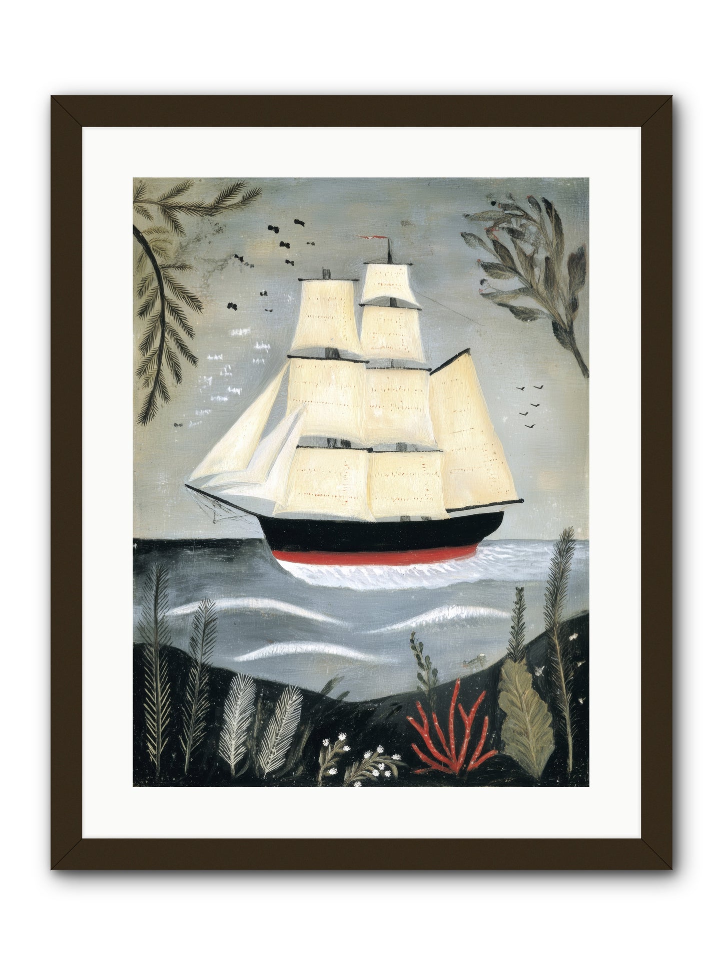 Ocean Whisper -- Framed Print - Black 18x24