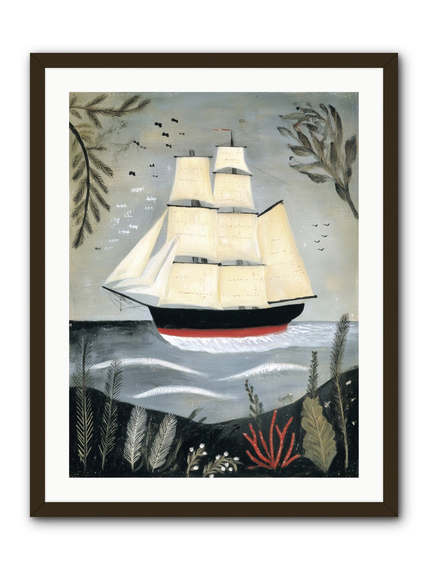 Ocean Whisper -- Framed Print - Black 24x32