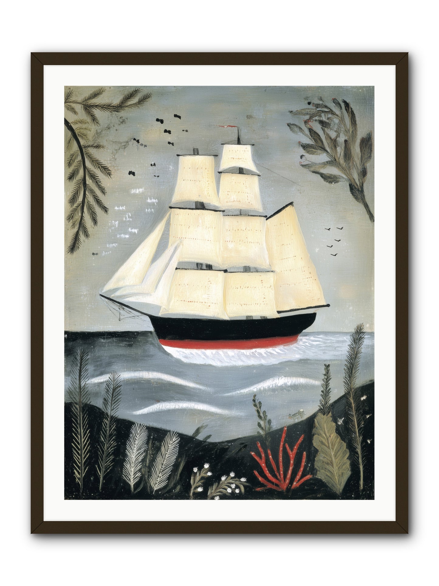 Ocean Whisper -- Framed Print - Black 30x40