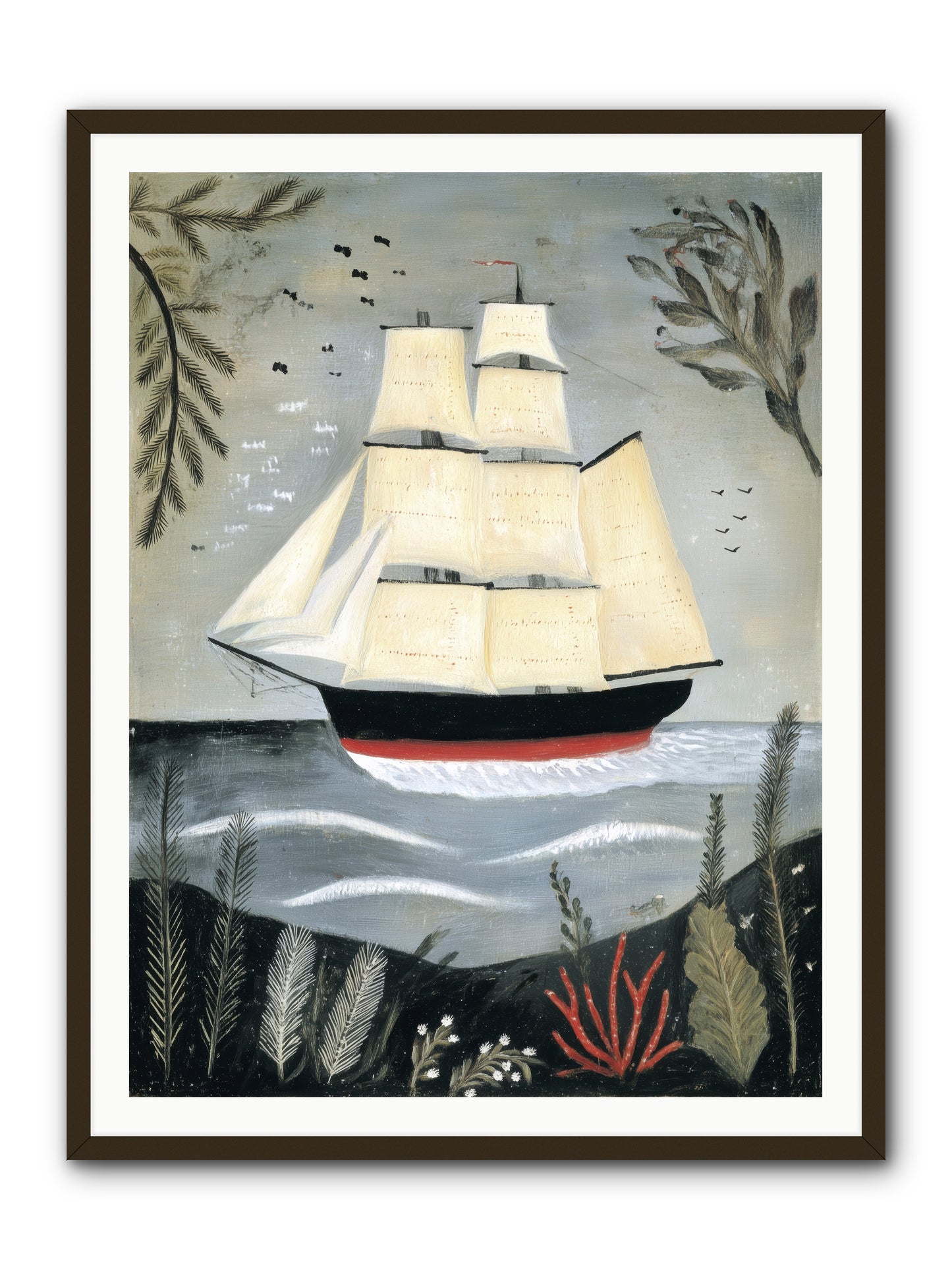 Ocean Whisper -- Framed Print - Black 36x48