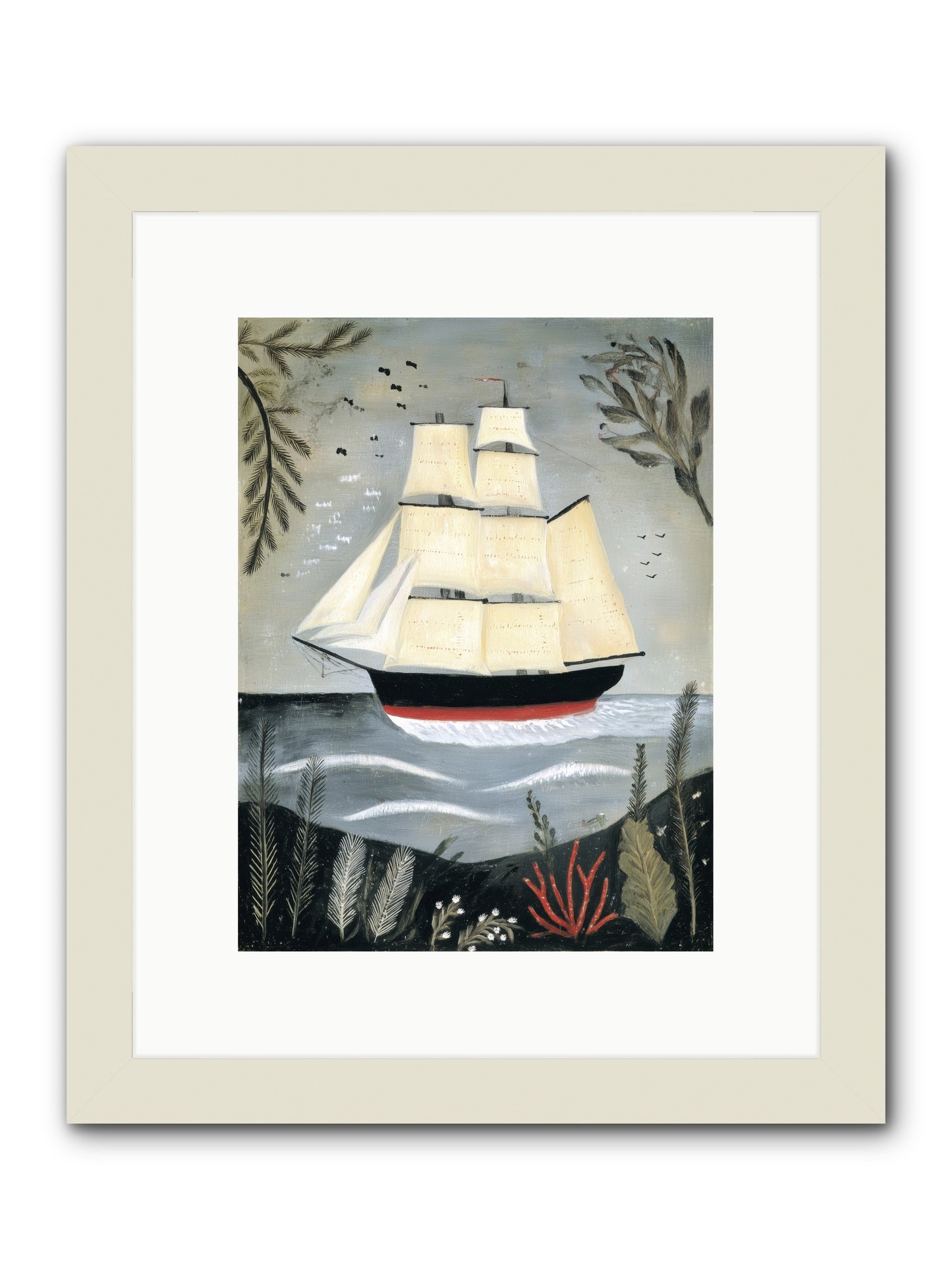 Ocean Whisper -- Framed Print - White 9x12