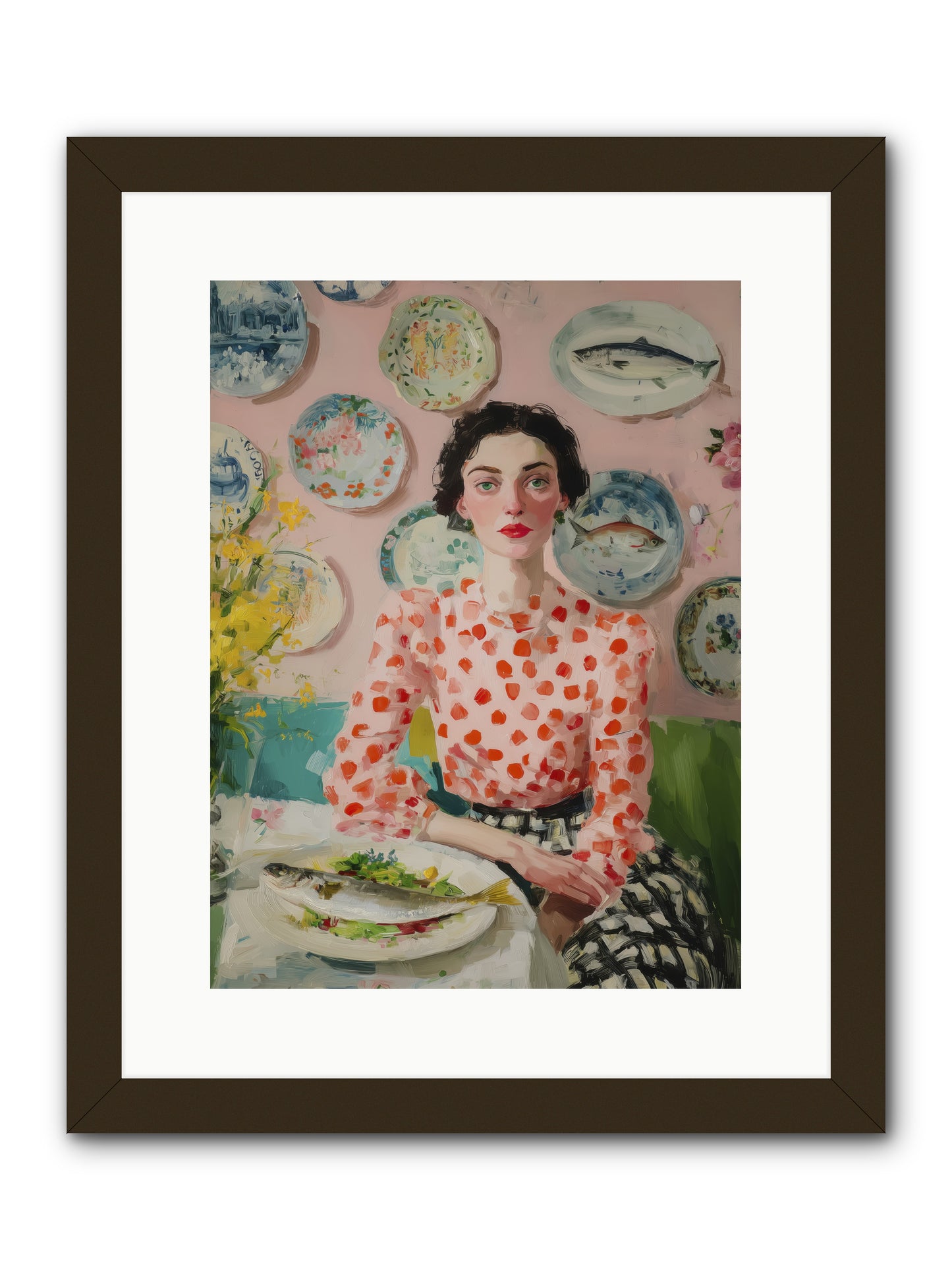 Ocean to Table -- Framed Print - Black 12x16