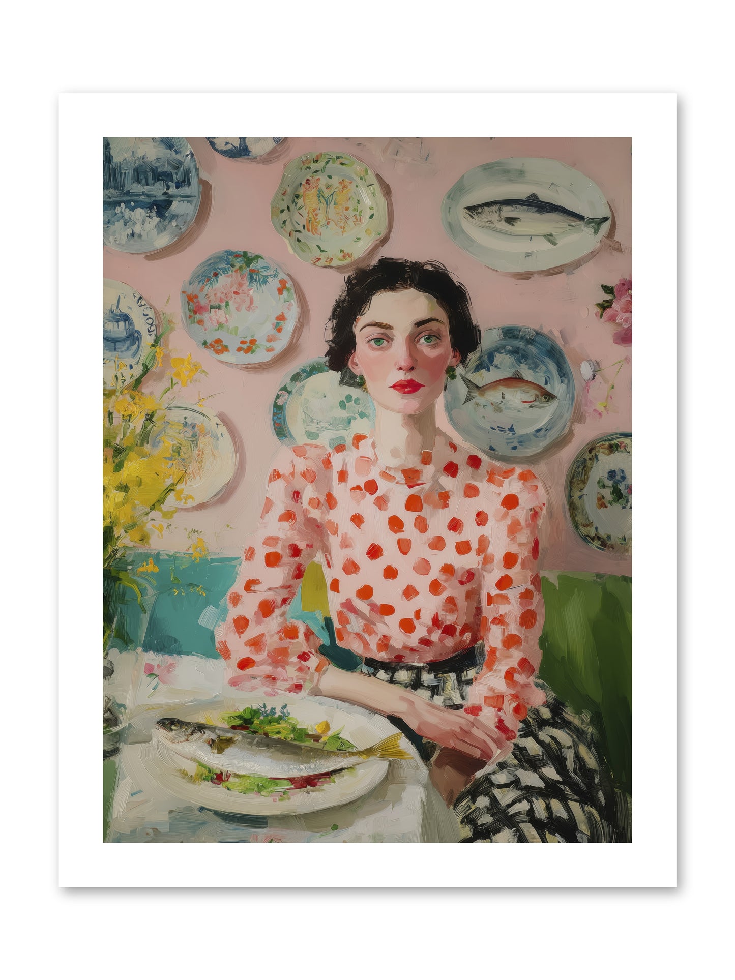 Ocean to Table -- Loose Canvas Print 12x16