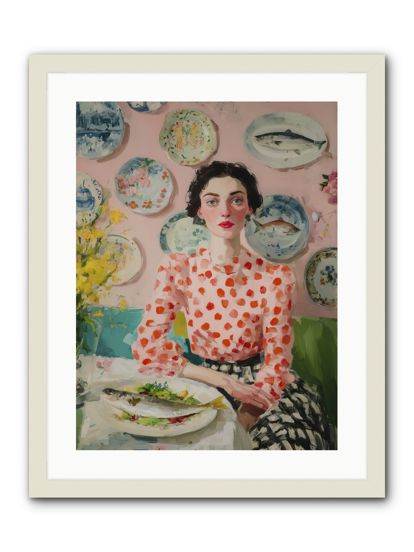Ocean to Table -- Framed Print - White 18x24