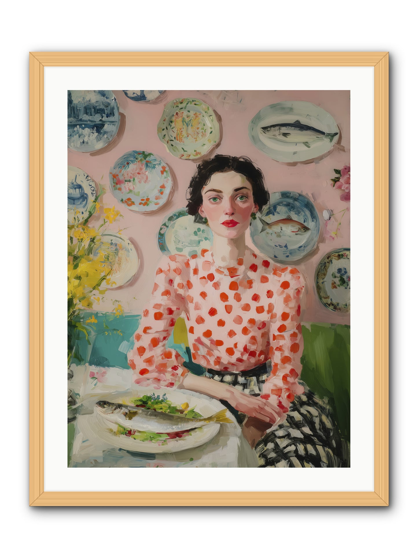 Ocean to Table -- Framed Print - Natural 24x32