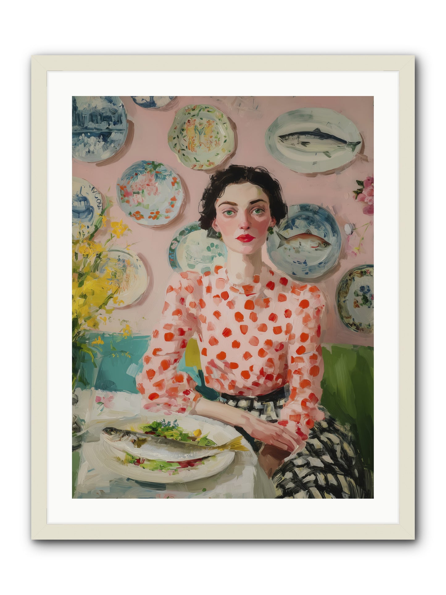 Ocean to Table -- Framed Print - White 24x32