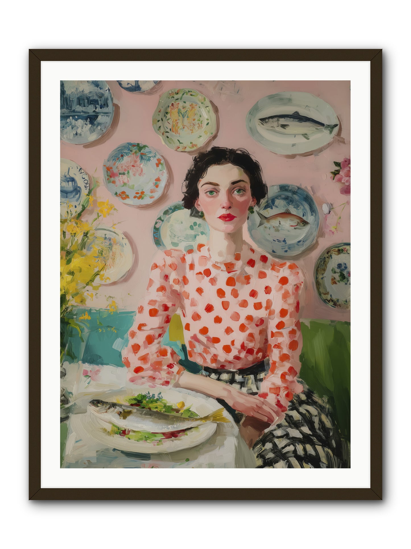 Ocean to Table -- Framed Print - Black 30x40