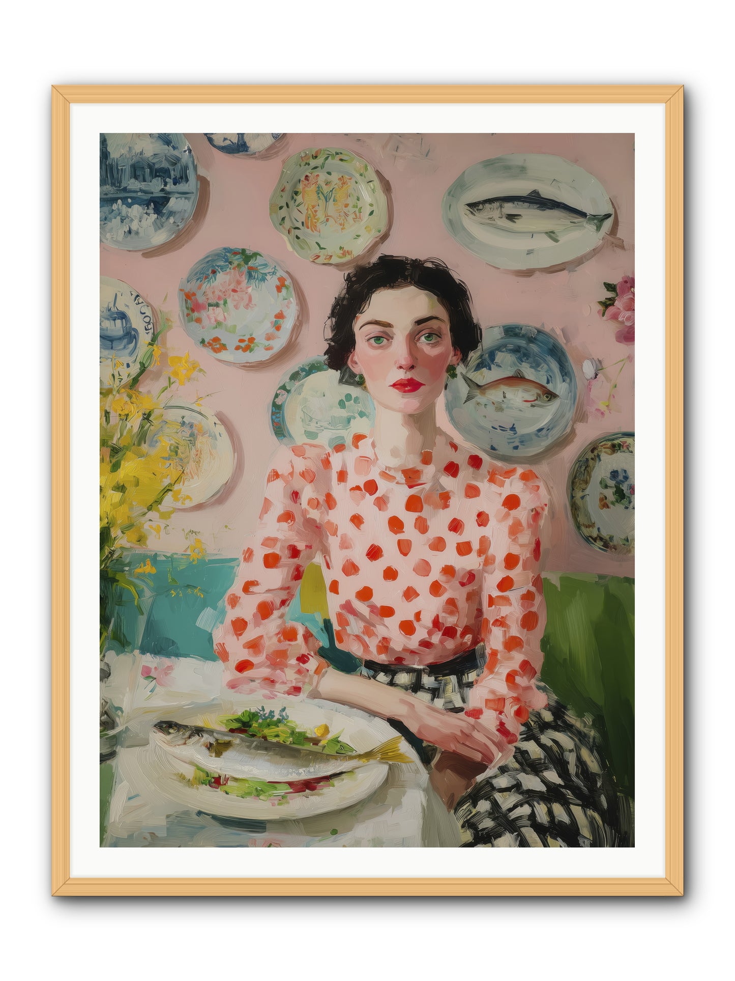 Ocean to Table -- Framed Print - Natural 36x48