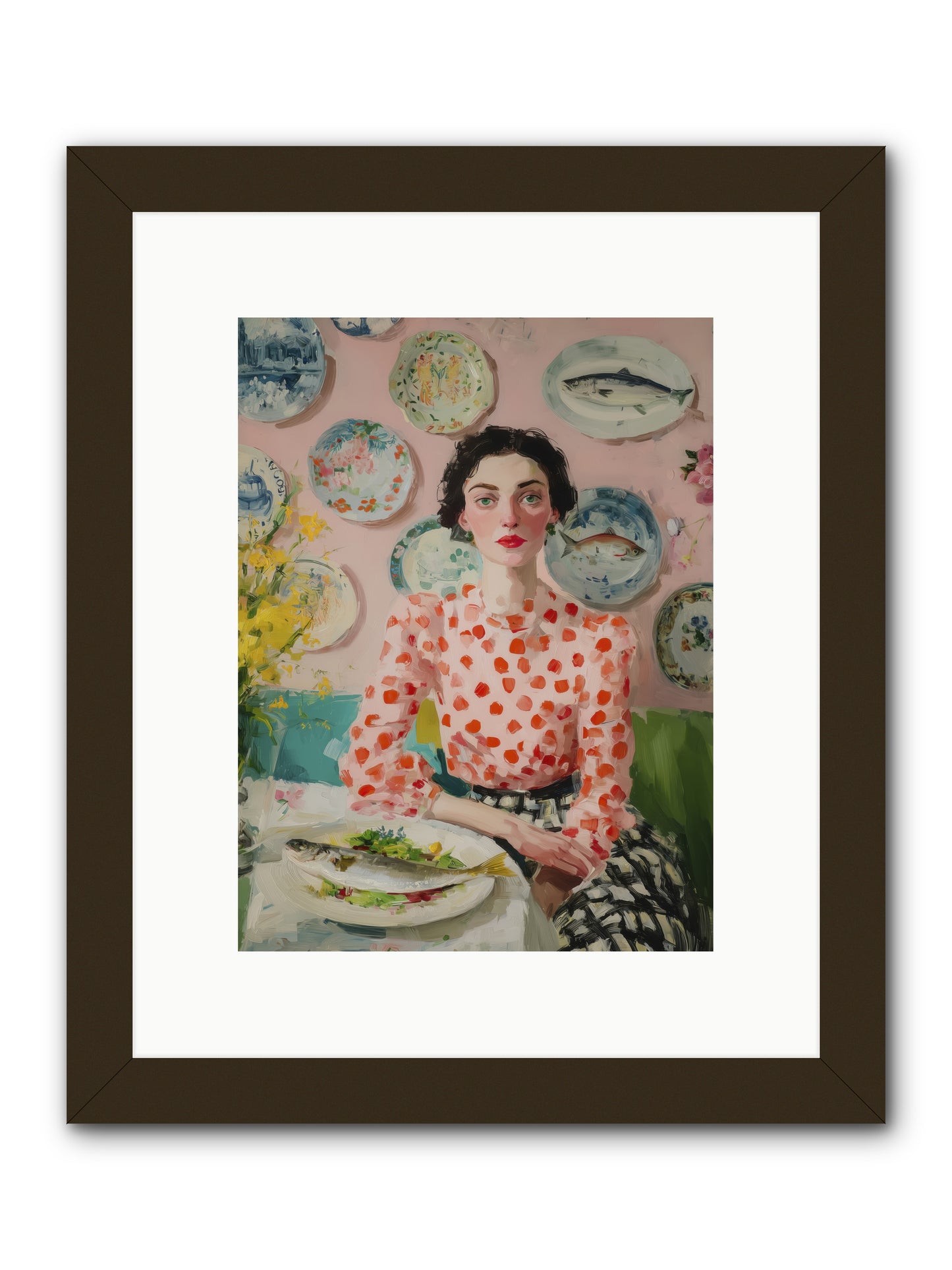 Ocean to Table -- Framed Print - Black 9x12