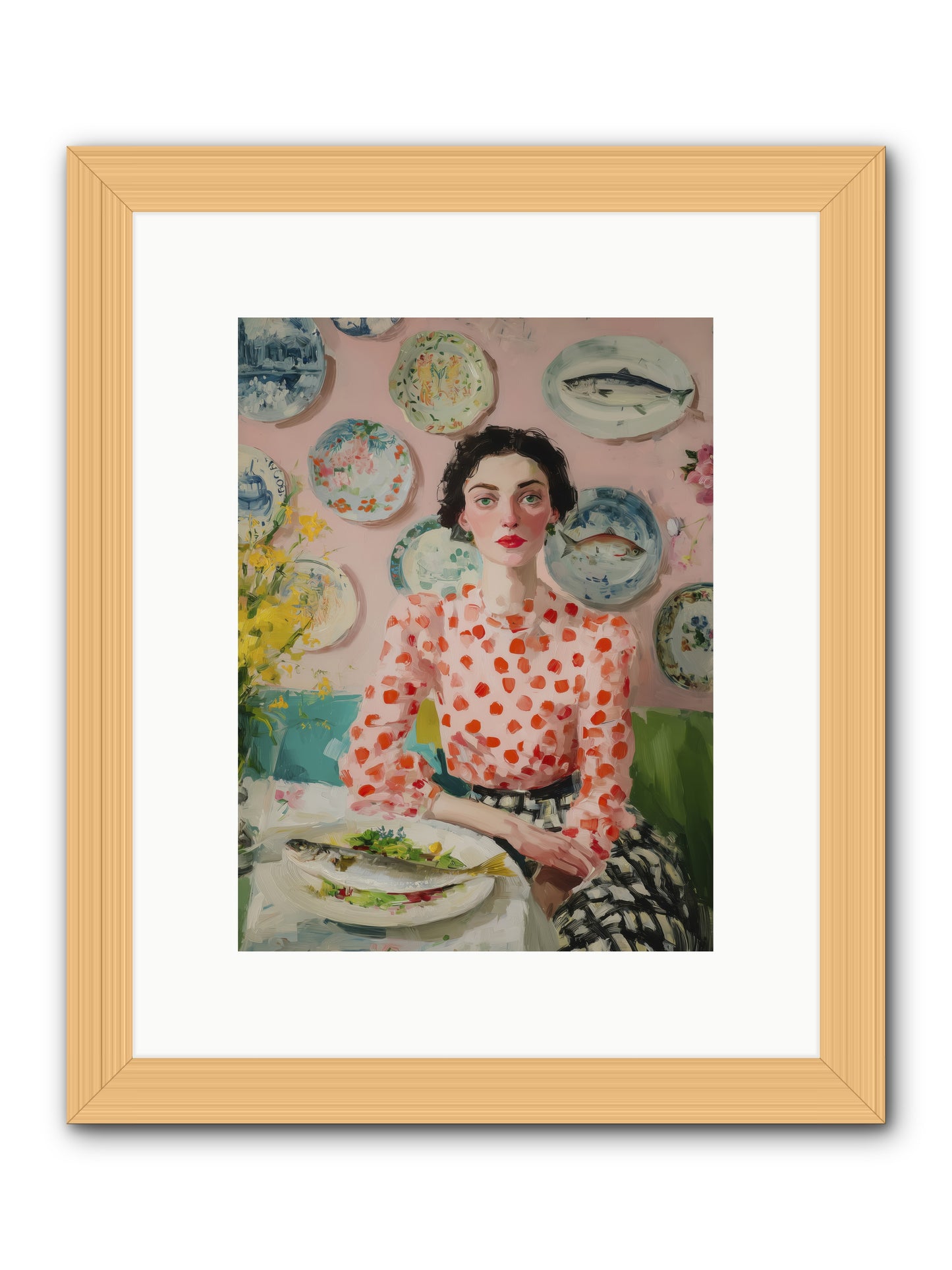 Ocean to Table -- Framed Print - Natural 9x12