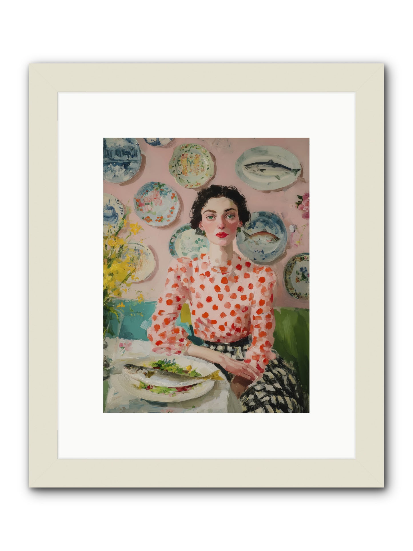 Ocean to Table -- Framed Print - White 9x12