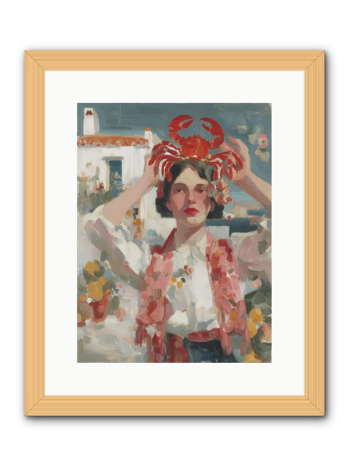 Oceanic Attitude -- Framed Print - Natural 12x16