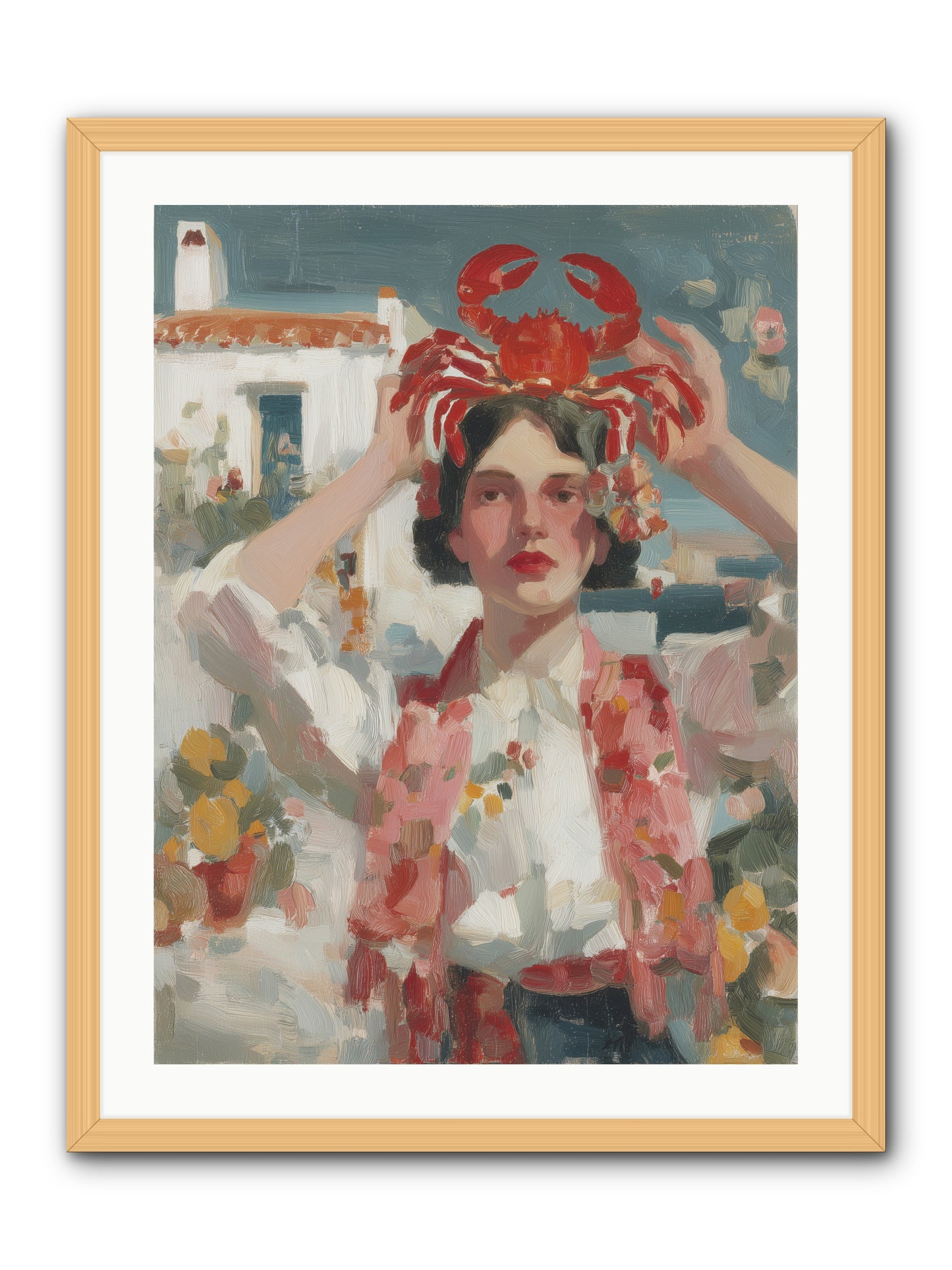 Oceanic Attitude -- Framed Print - Natural 24x32