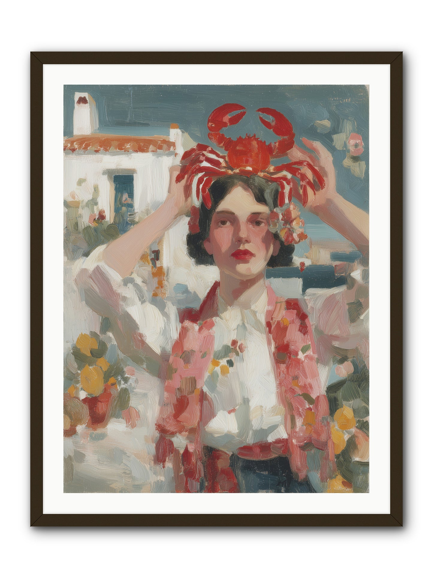 Oceanic Attitude -- Framed Print - Black 30x40