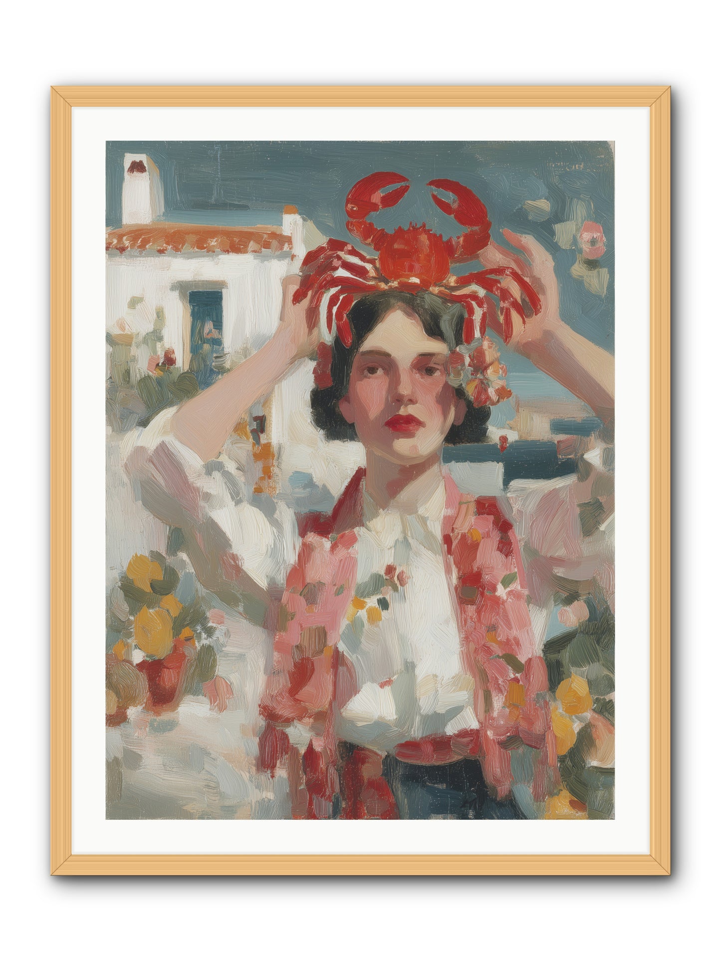 Oceanic Attitude -- Framed Print - Natural 30x40