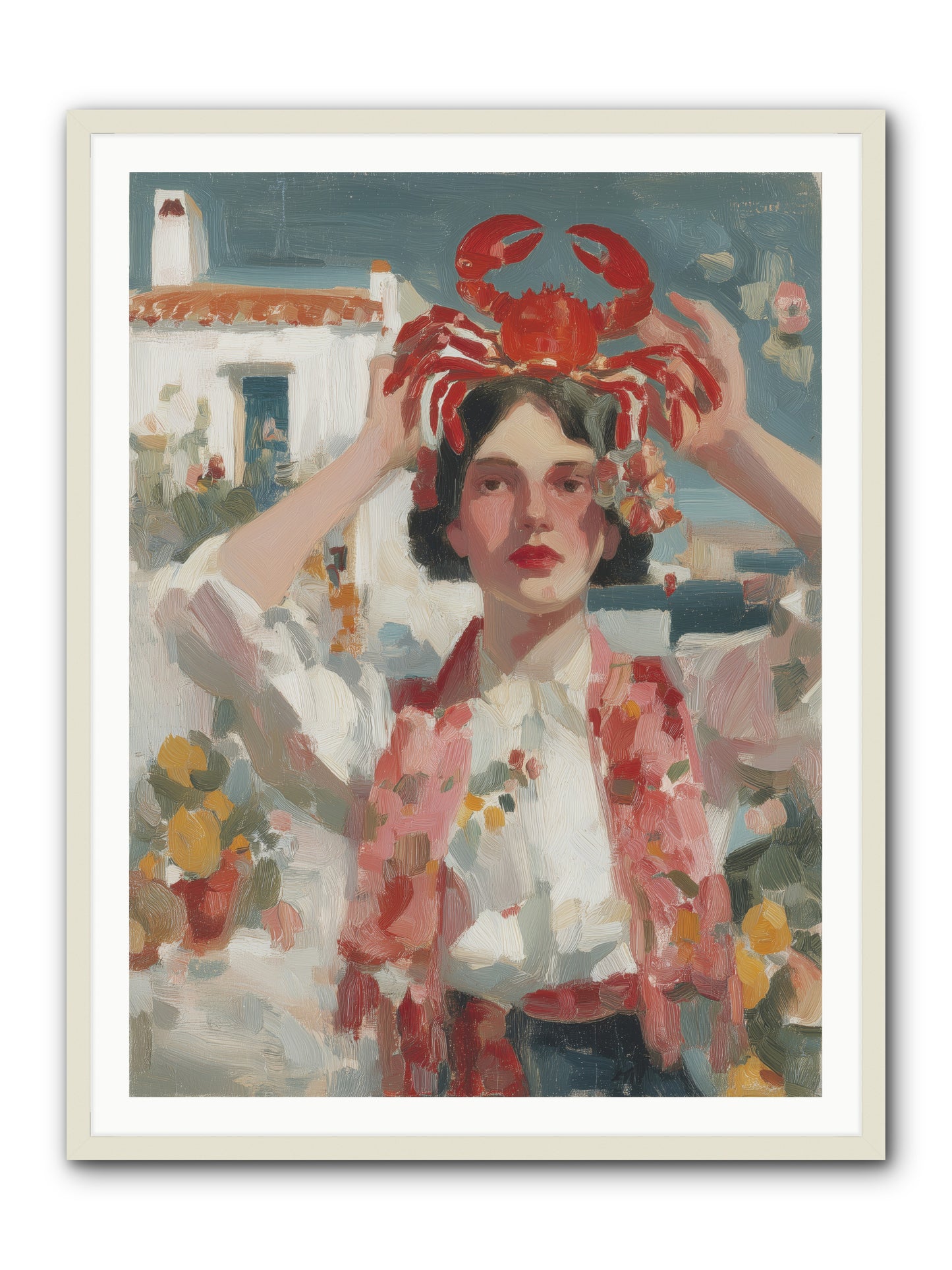 Oceanic Attitude -- Framed Print - White 36x48