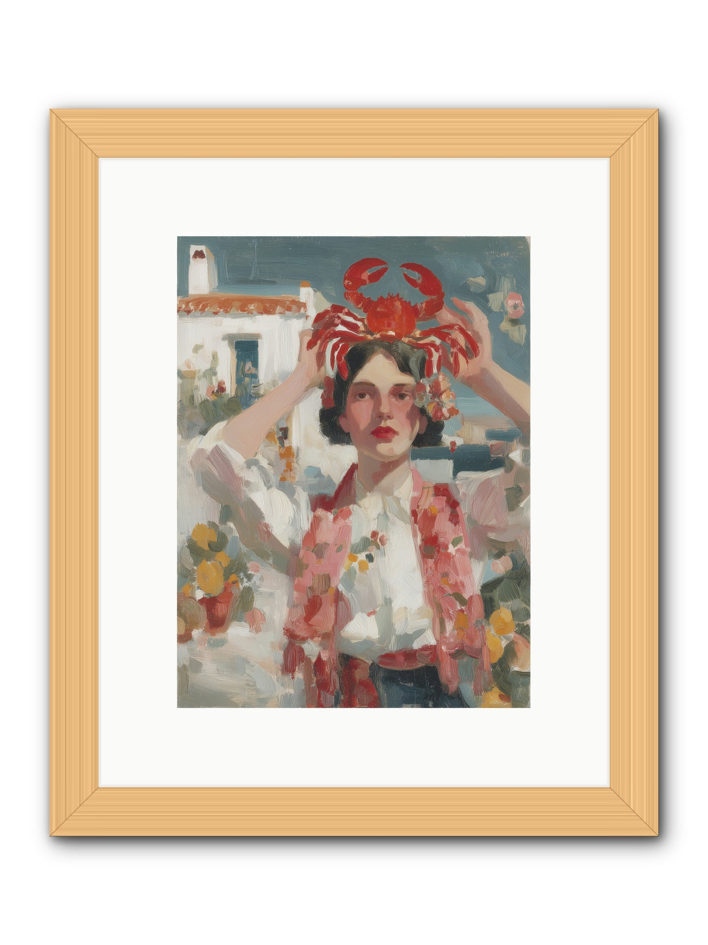 Oceanic Attitude -- Framed Print - Natural 9x12