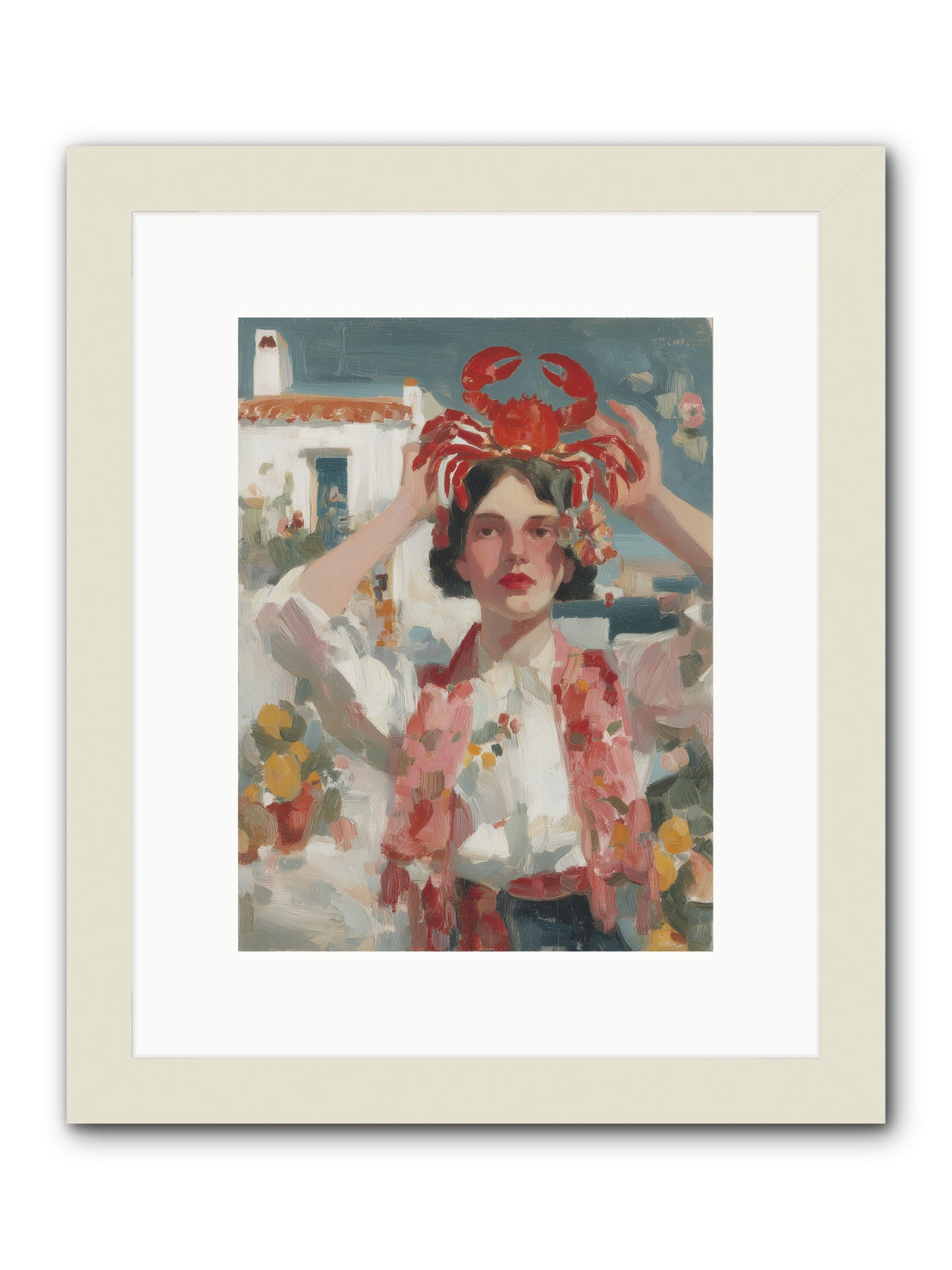 Oceanic Attitude -- Framed Print - White 9x12