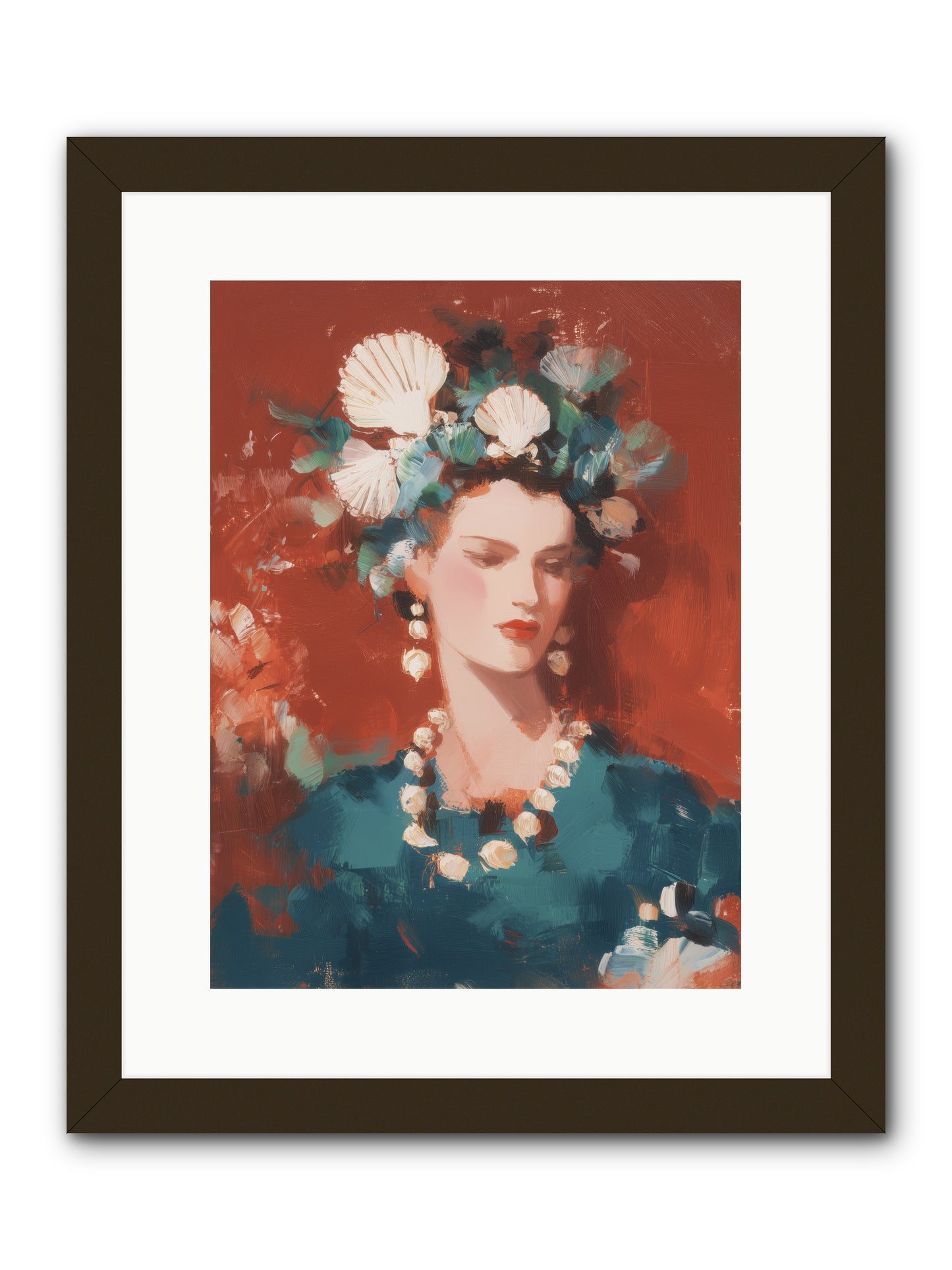 Oceanic Empress -- Framed Print - Black 12x16