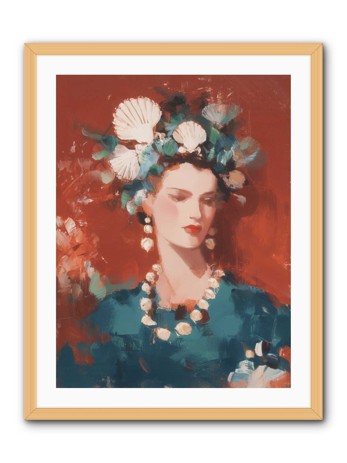 Oceanic Empress -- Framed Print - Natural 24x32