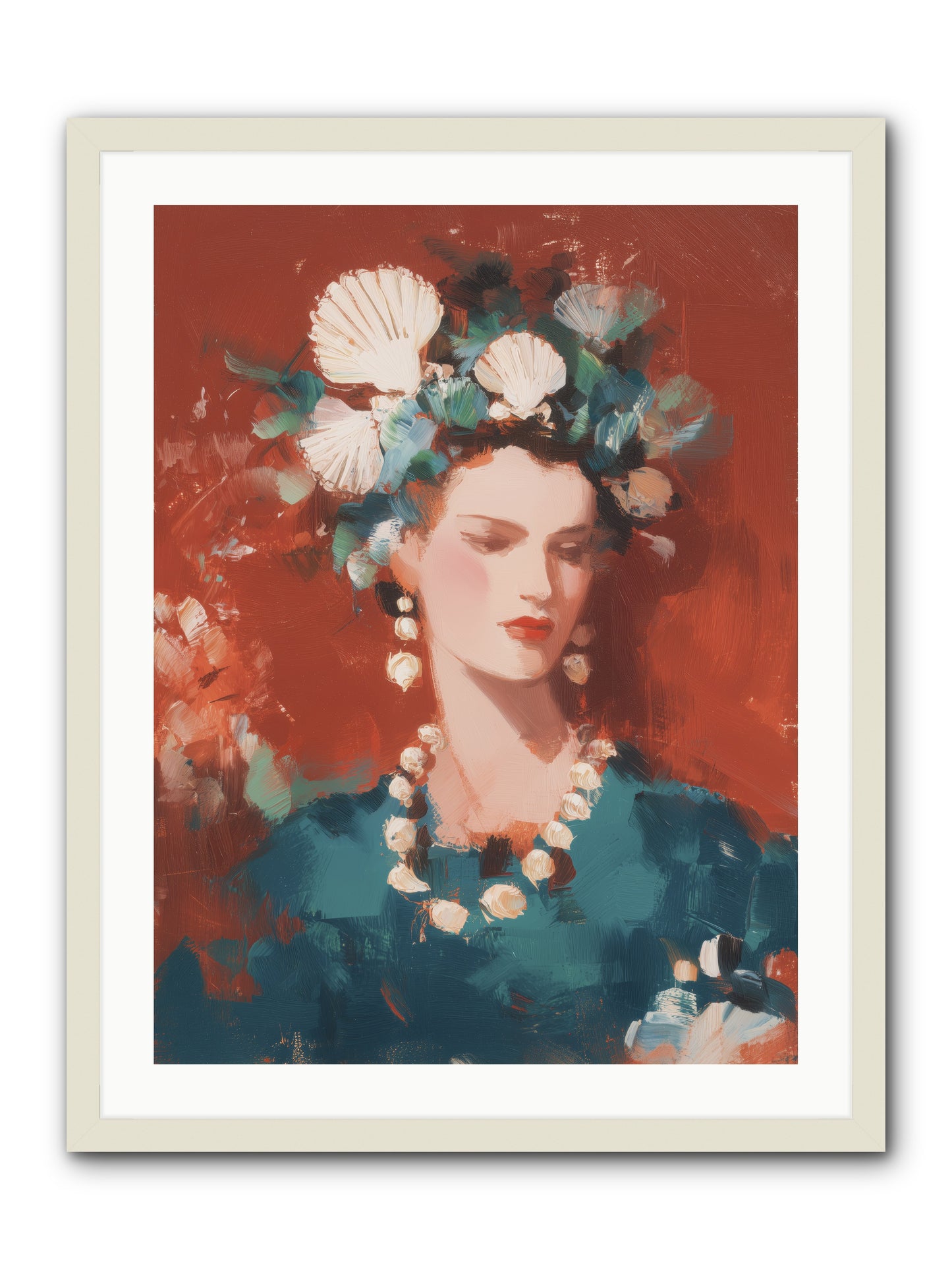 Oceanic Empress -- Framed Print - White 24x32