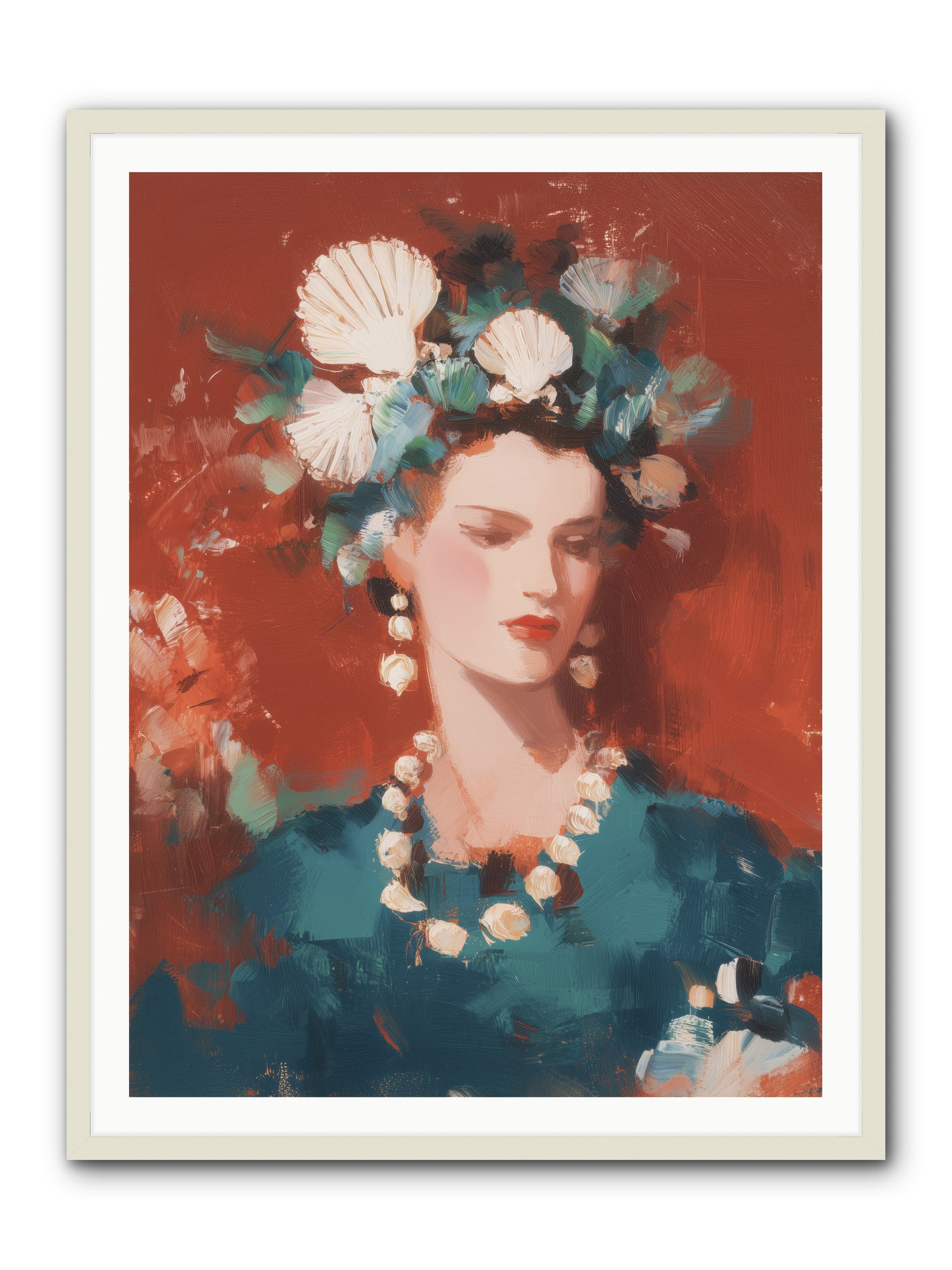 Oceanic Empress -- Framed Print - White 36x48