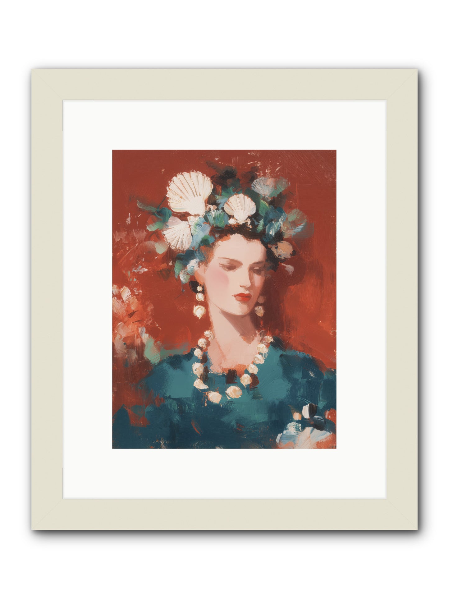 Oceanic Empress -- Framed Print - White 9x12
