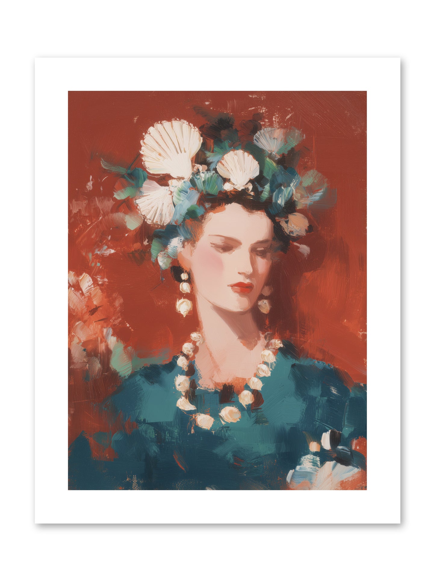 Oceanic Empress -- Loose Canvas Print 9x12