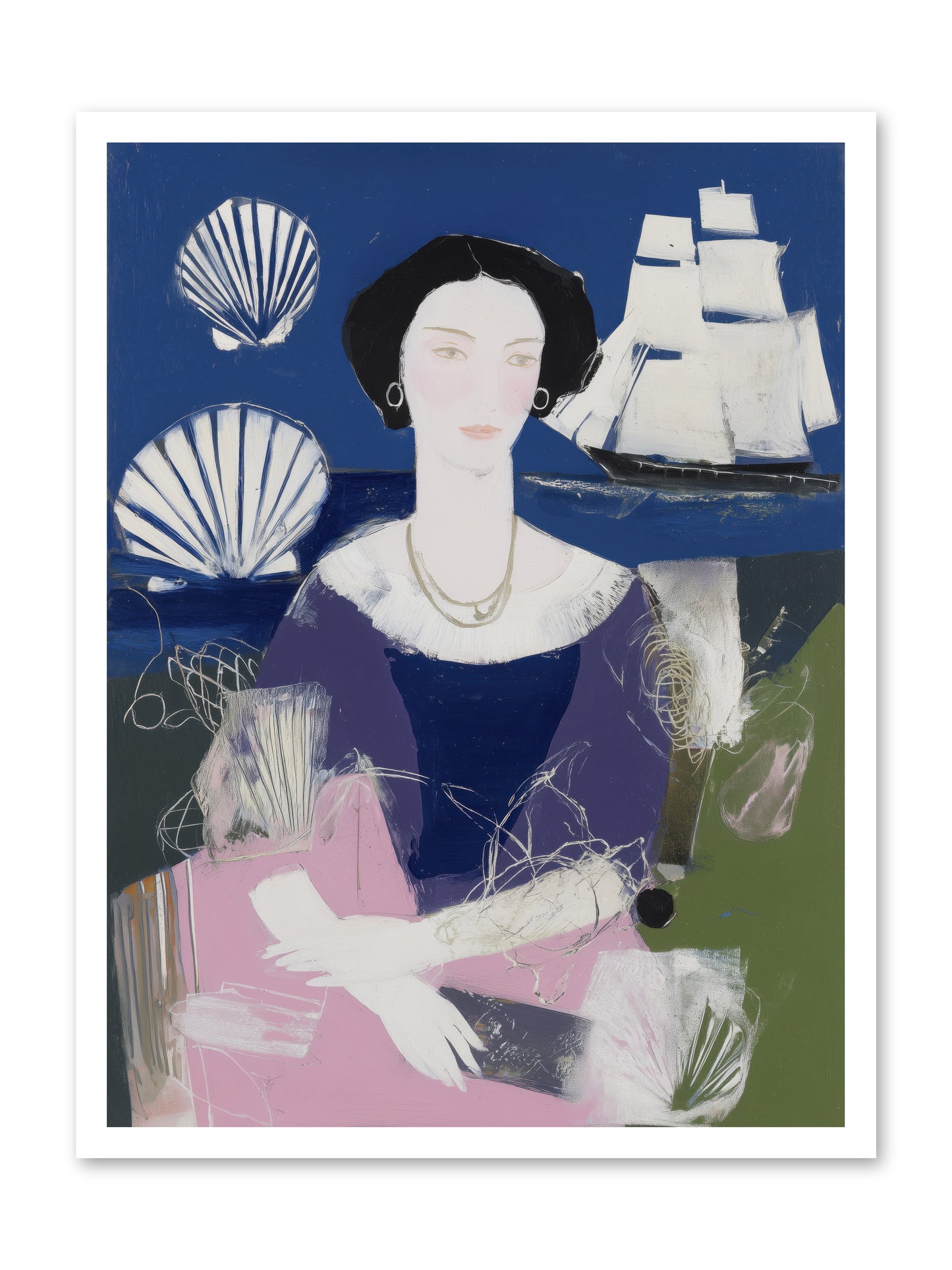 Oceanic Goddess -- Paper Print 24x32