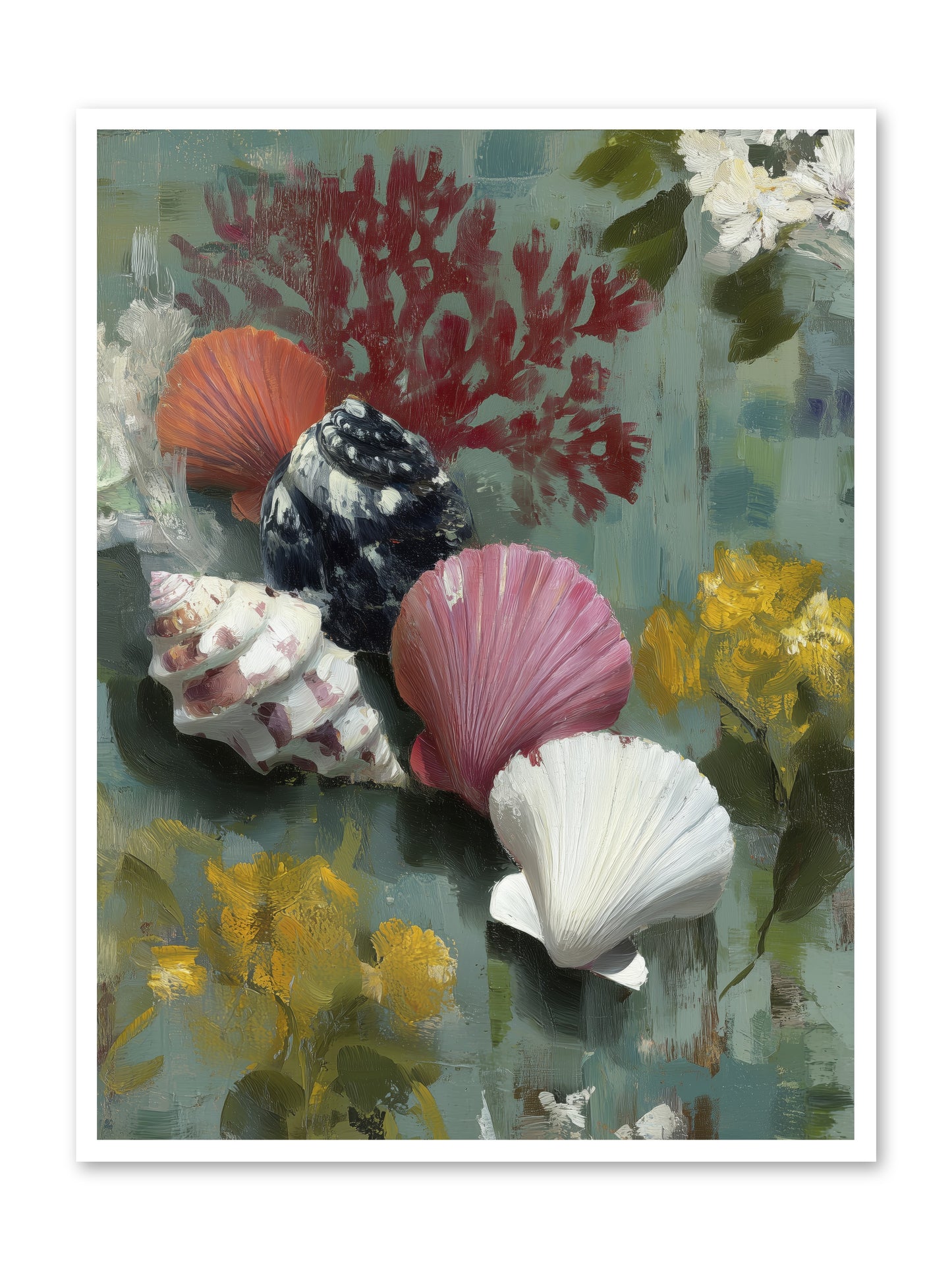 Ocean's Alphabet -- Loose Canvas Print 36x48