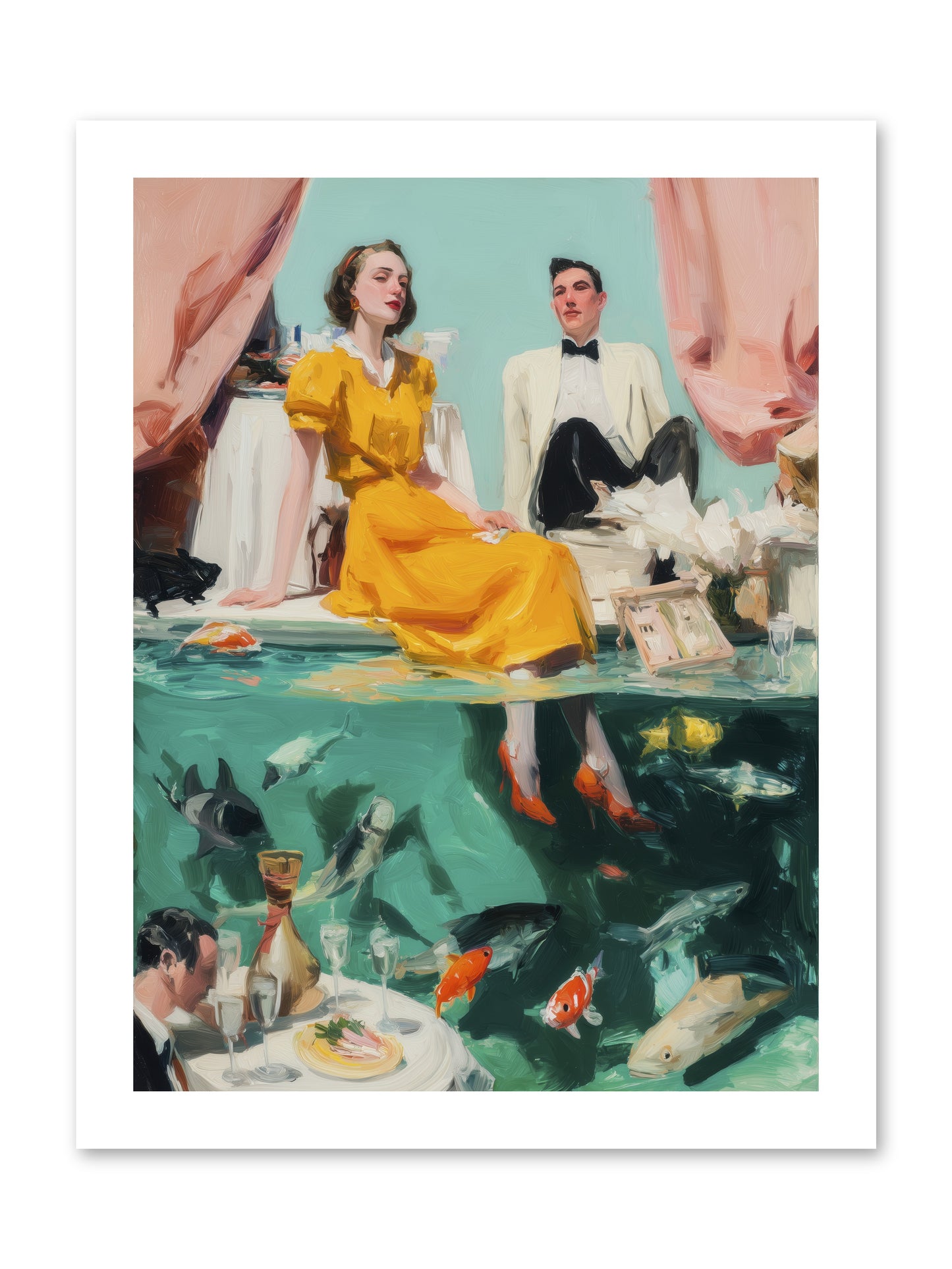 Ocean's Balcony -- Paper Print 12x16