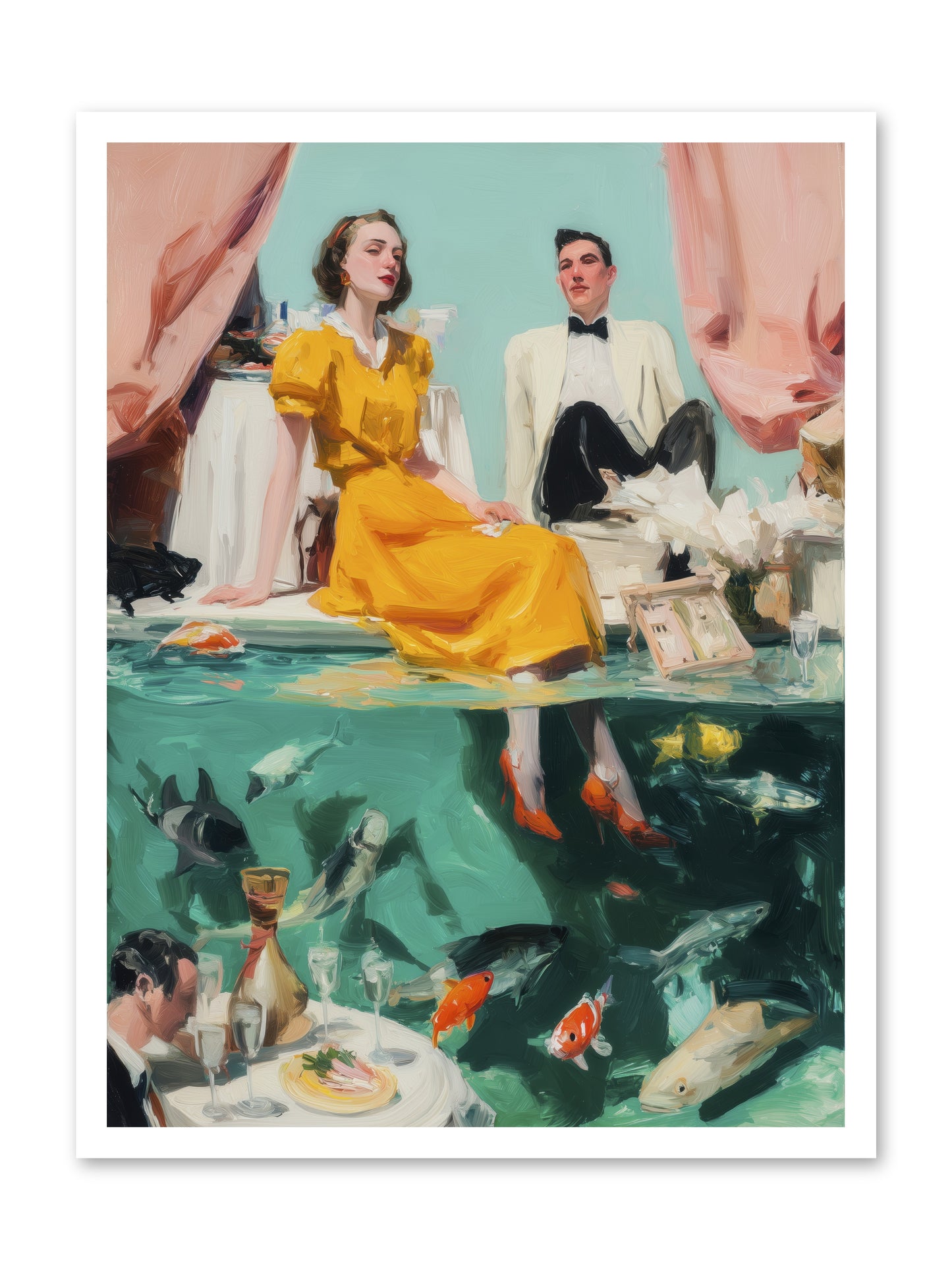 Ocean's Balcony -- Paper Print 24x32