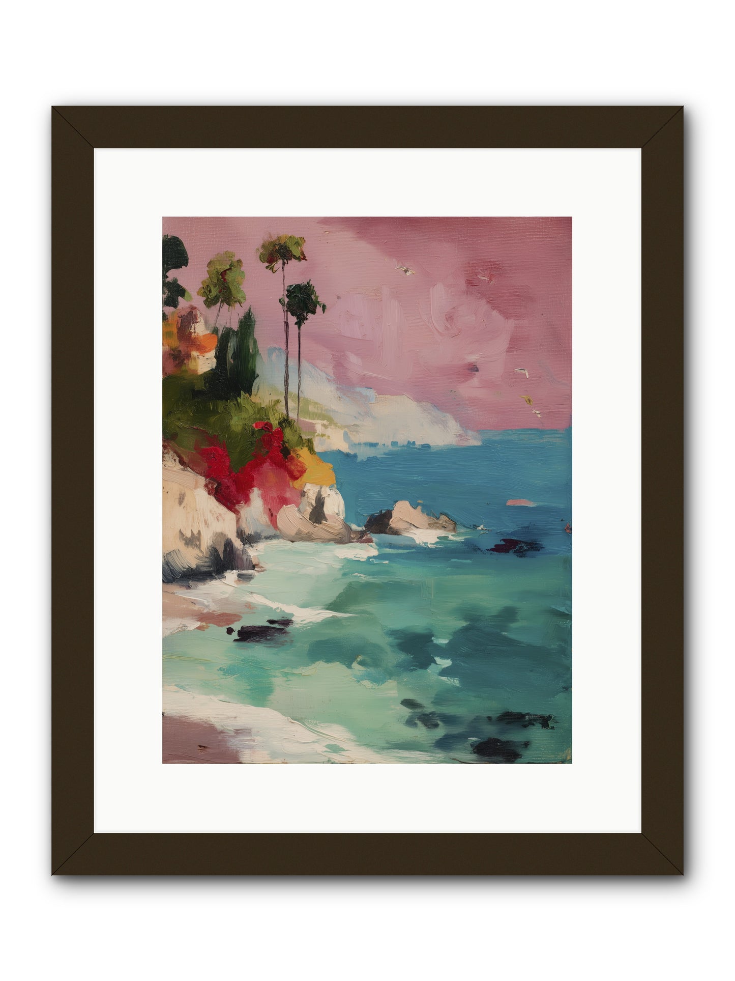 Ocean's Breath -- Framed Print - Black 12x16