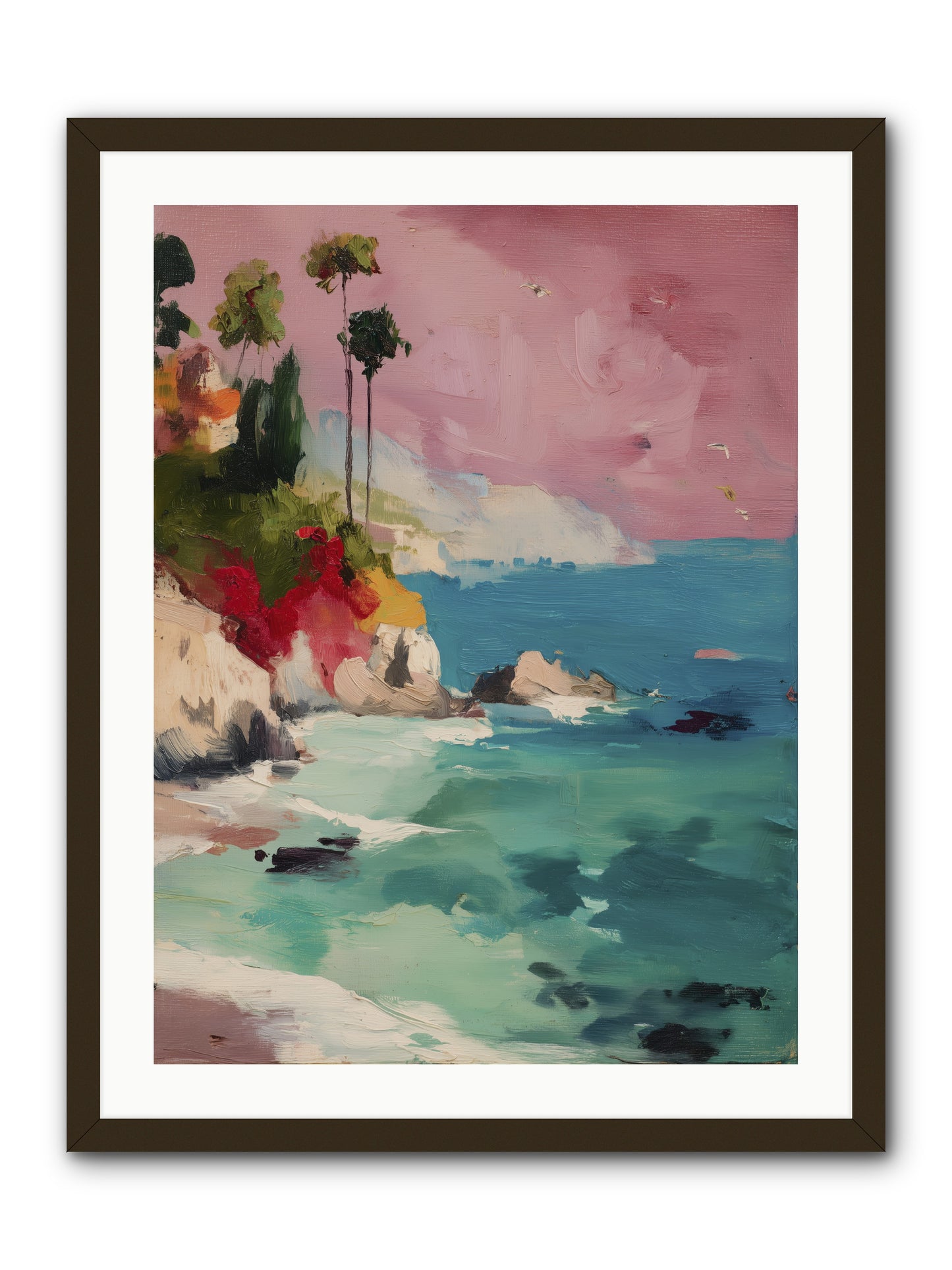 Ocean's Breath -- Framed Print - Black 24x32
