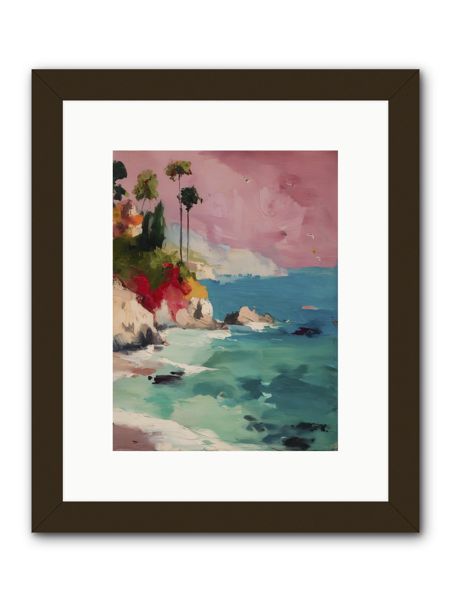 Ocean's Breath -- Framed Print - Black 9x12