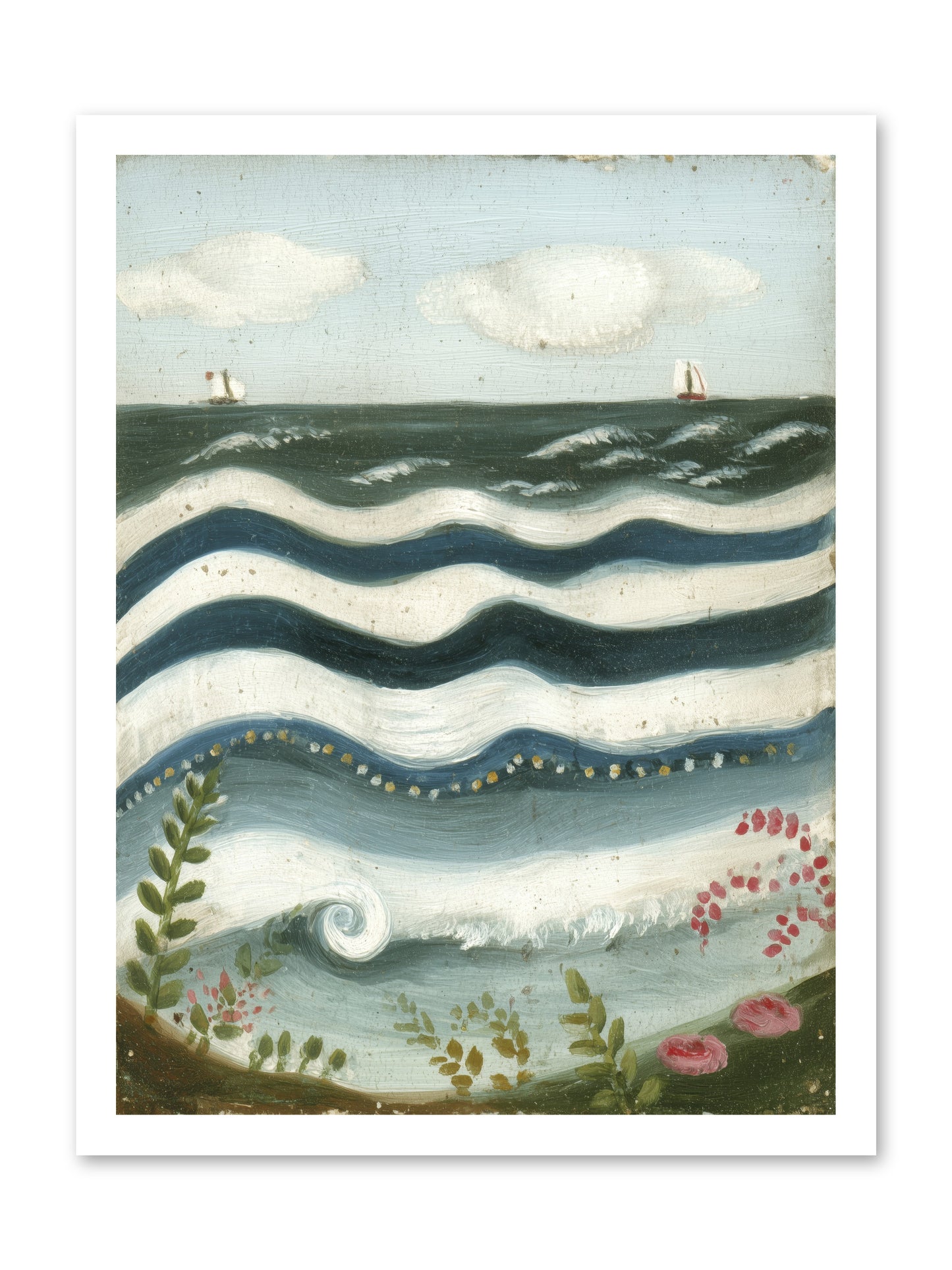 Ocean's Brush -- Paper Print 18x24