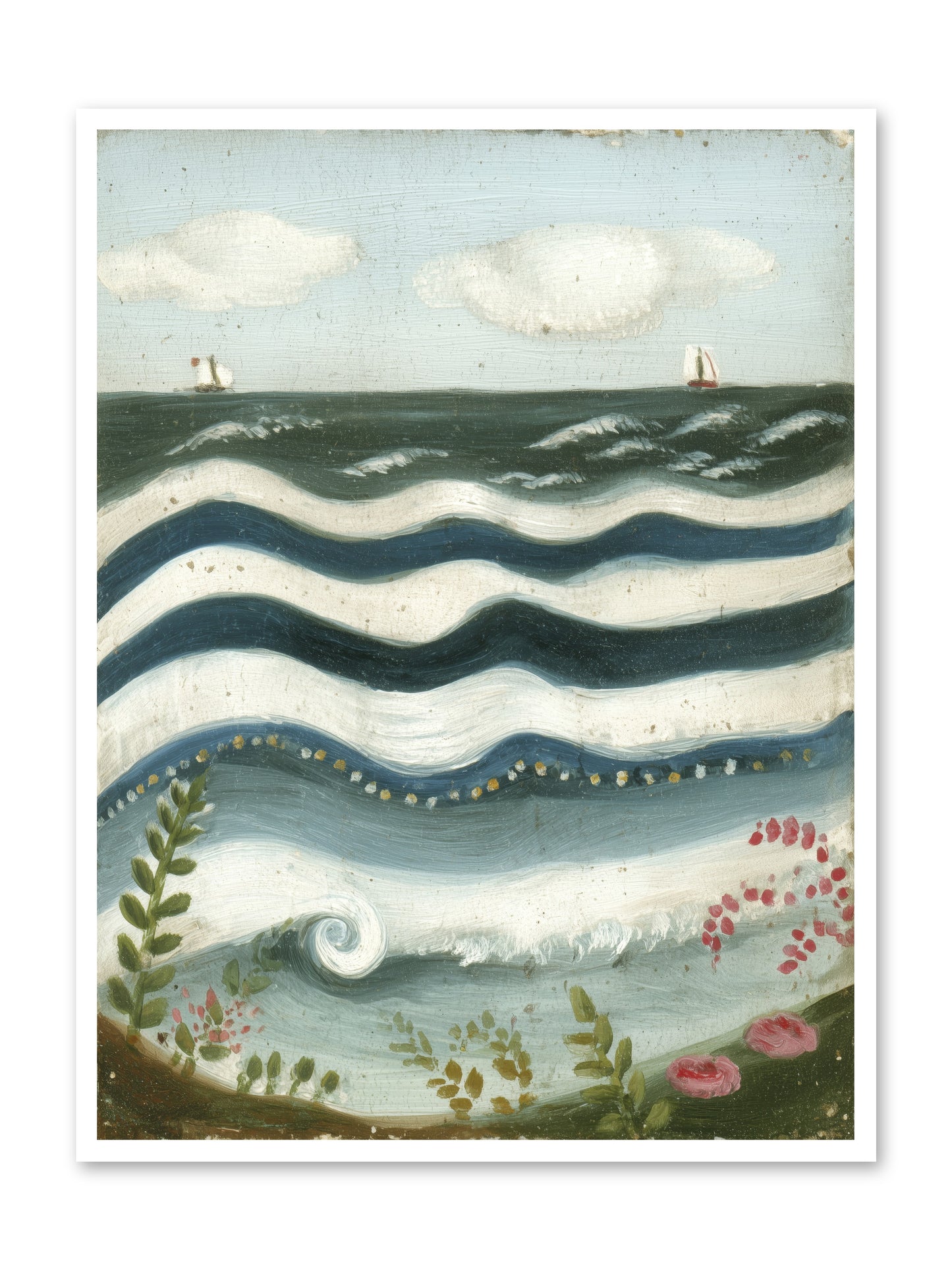 Ocean's Brush -- Paper Print 36x48