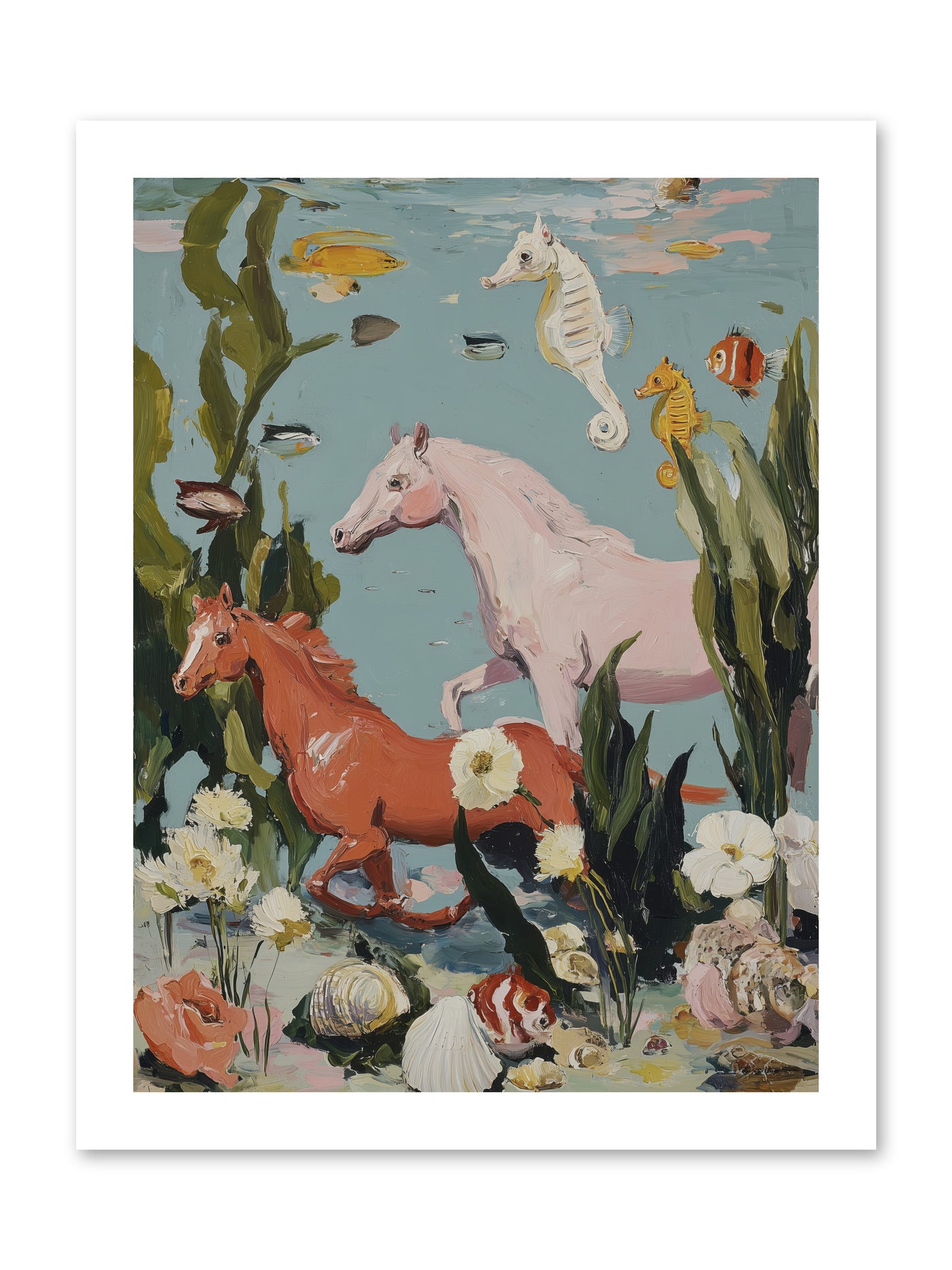 Ocean's Cavalry -- Paper Print 12x16