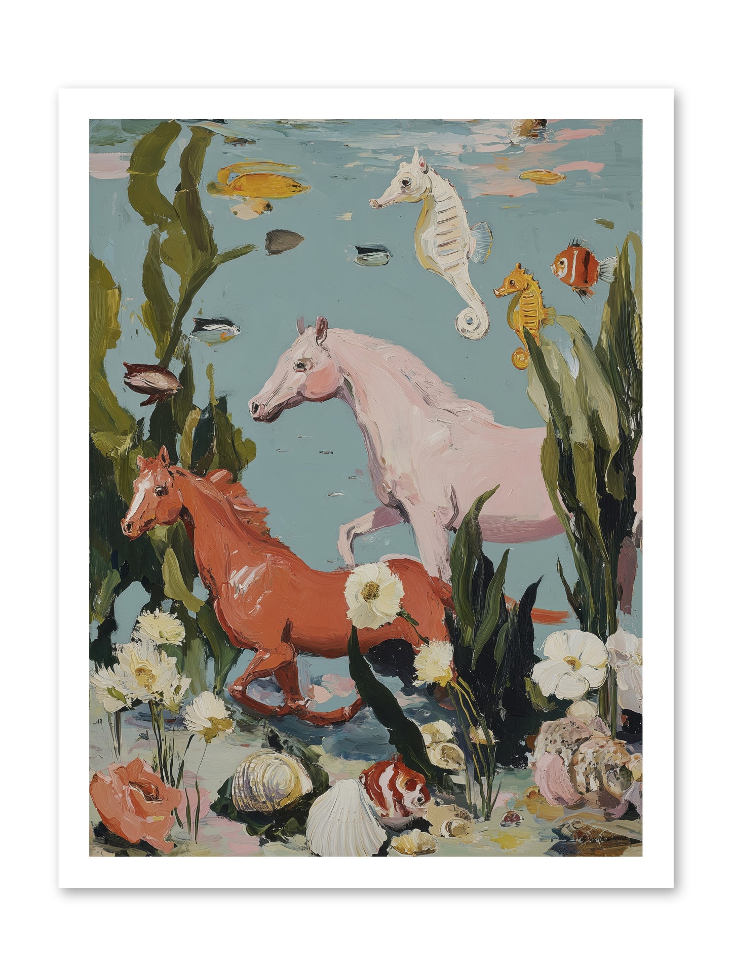 Ocean's Cavalry -- Loose Canvas Print 18x24