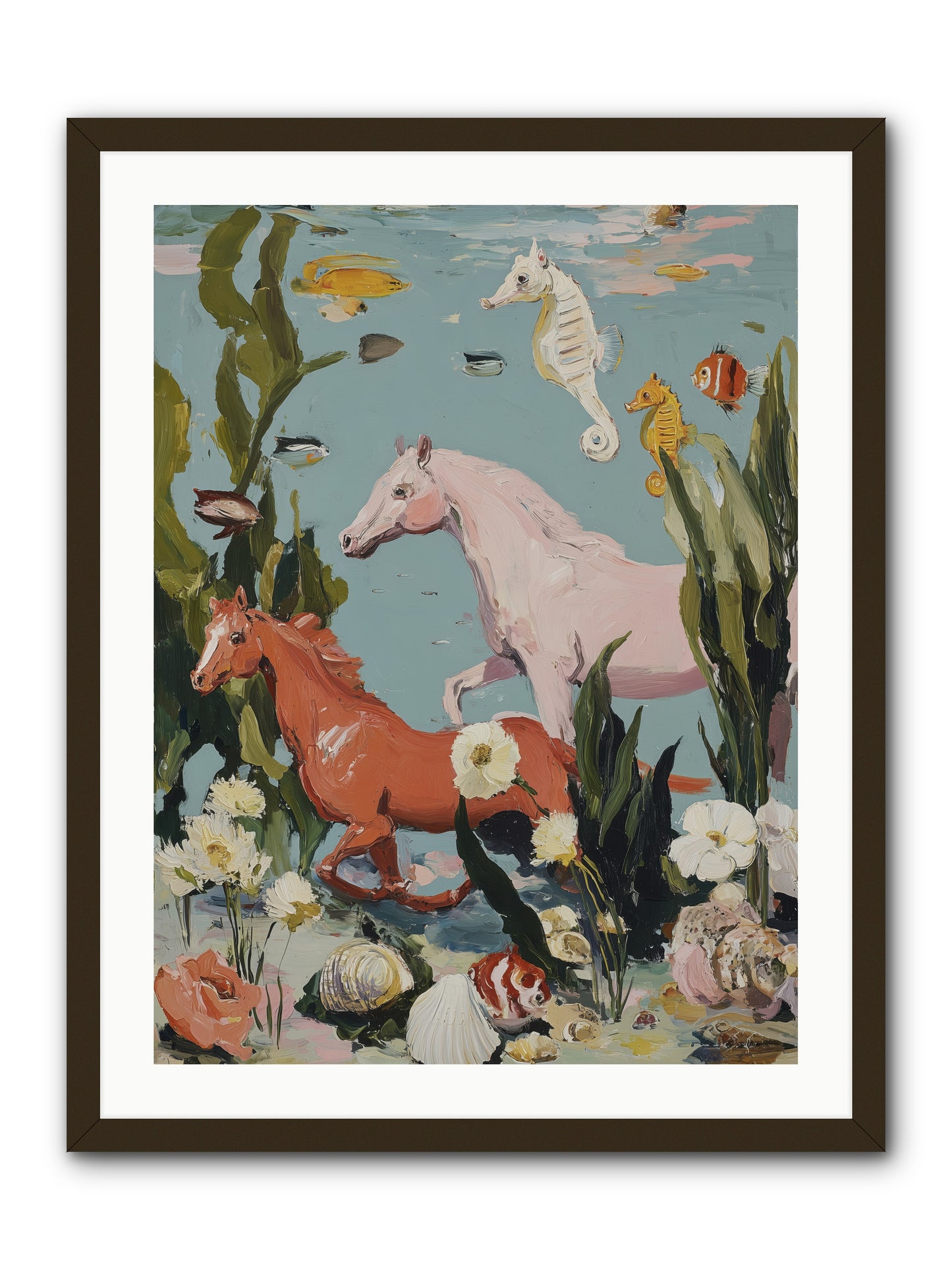 Ocean's Cavalry -- Framed Print - Black 24x32