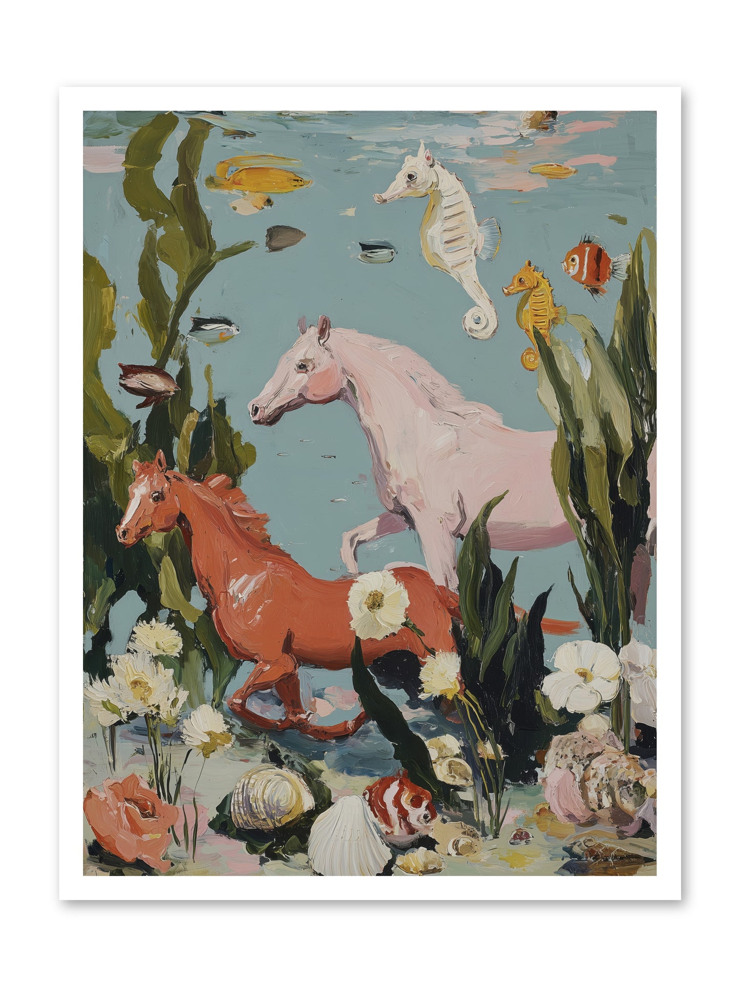 Ocean's Cavalry -- Loose Canvas Print 24x32