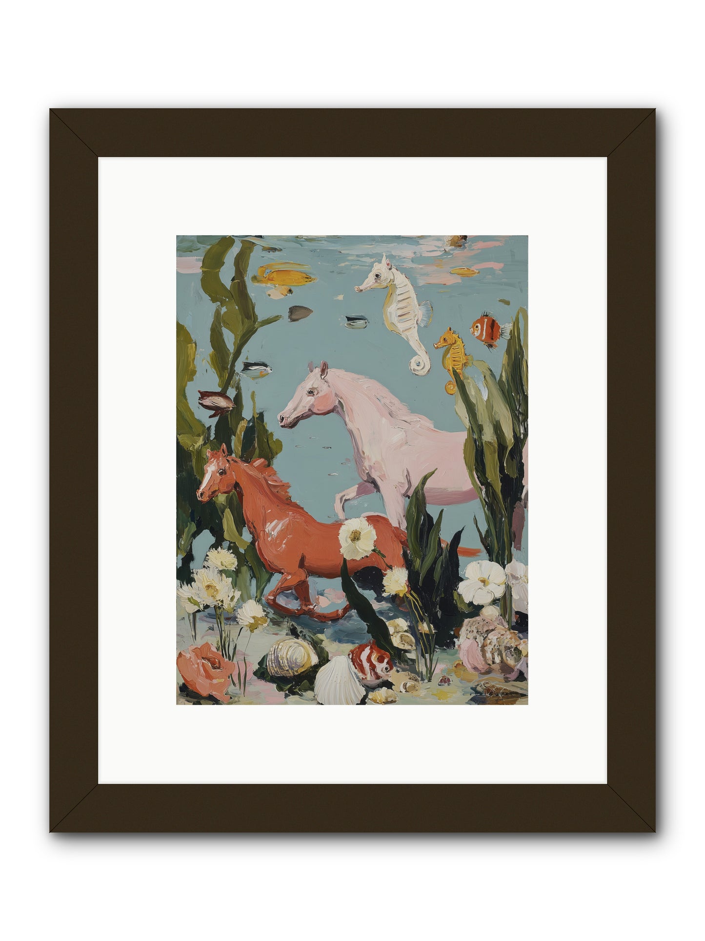 Ocean's Cavalry -- Framed Print - Black 9x12