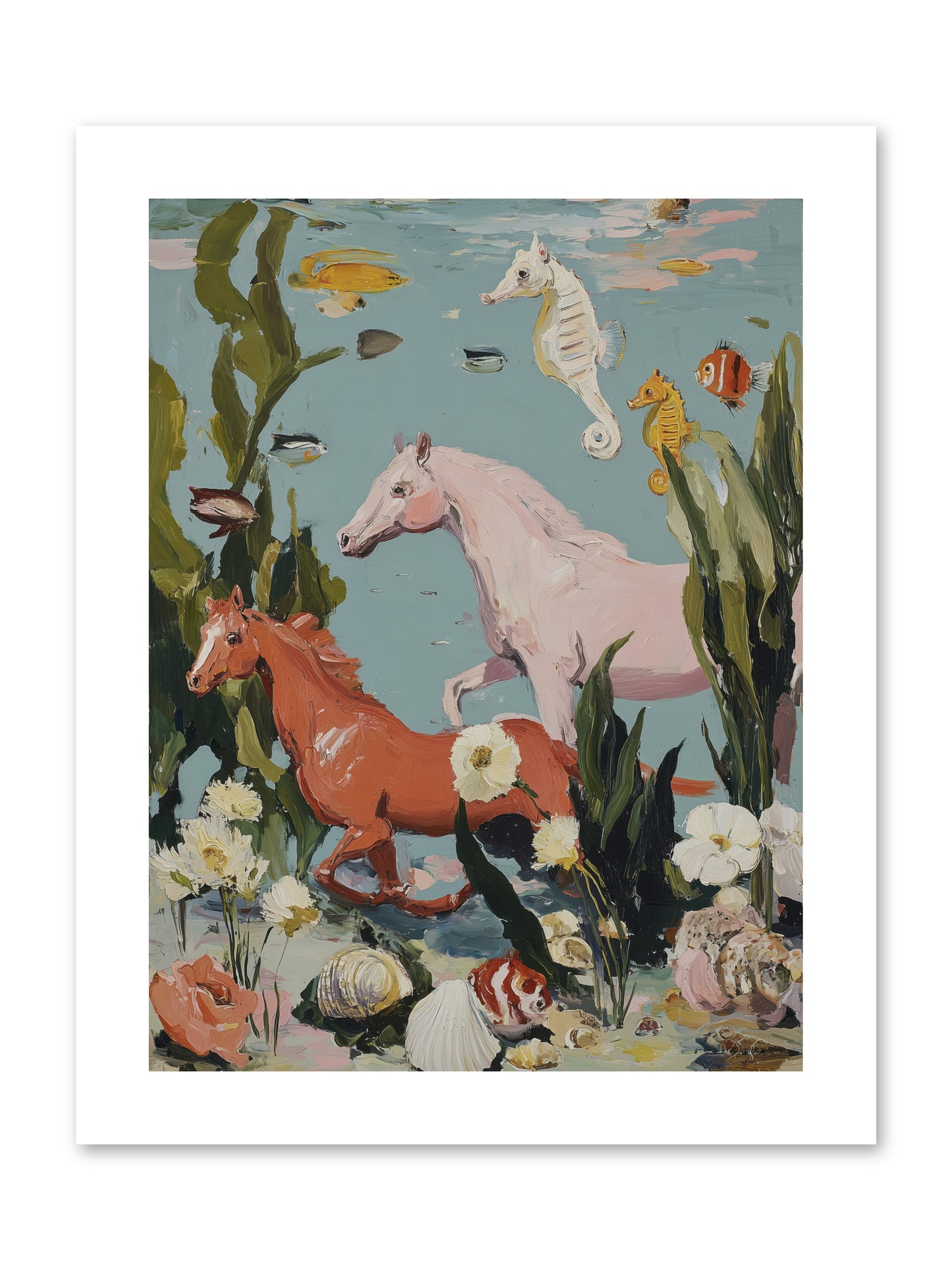 Ocean's Cavalry -- Paper Print 9x12