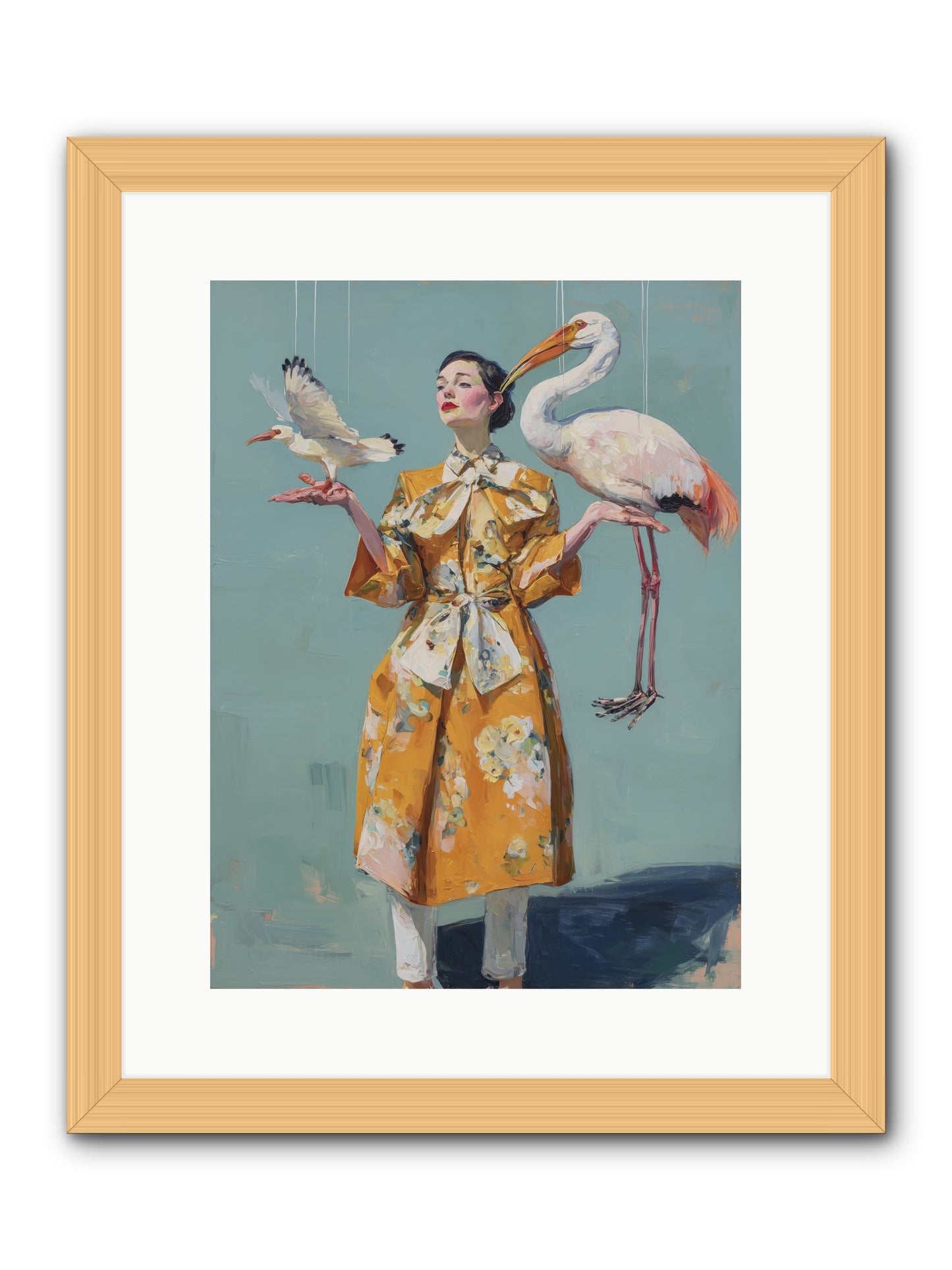 Ocean's Chronicle -- Framed Print - Natural 12x16