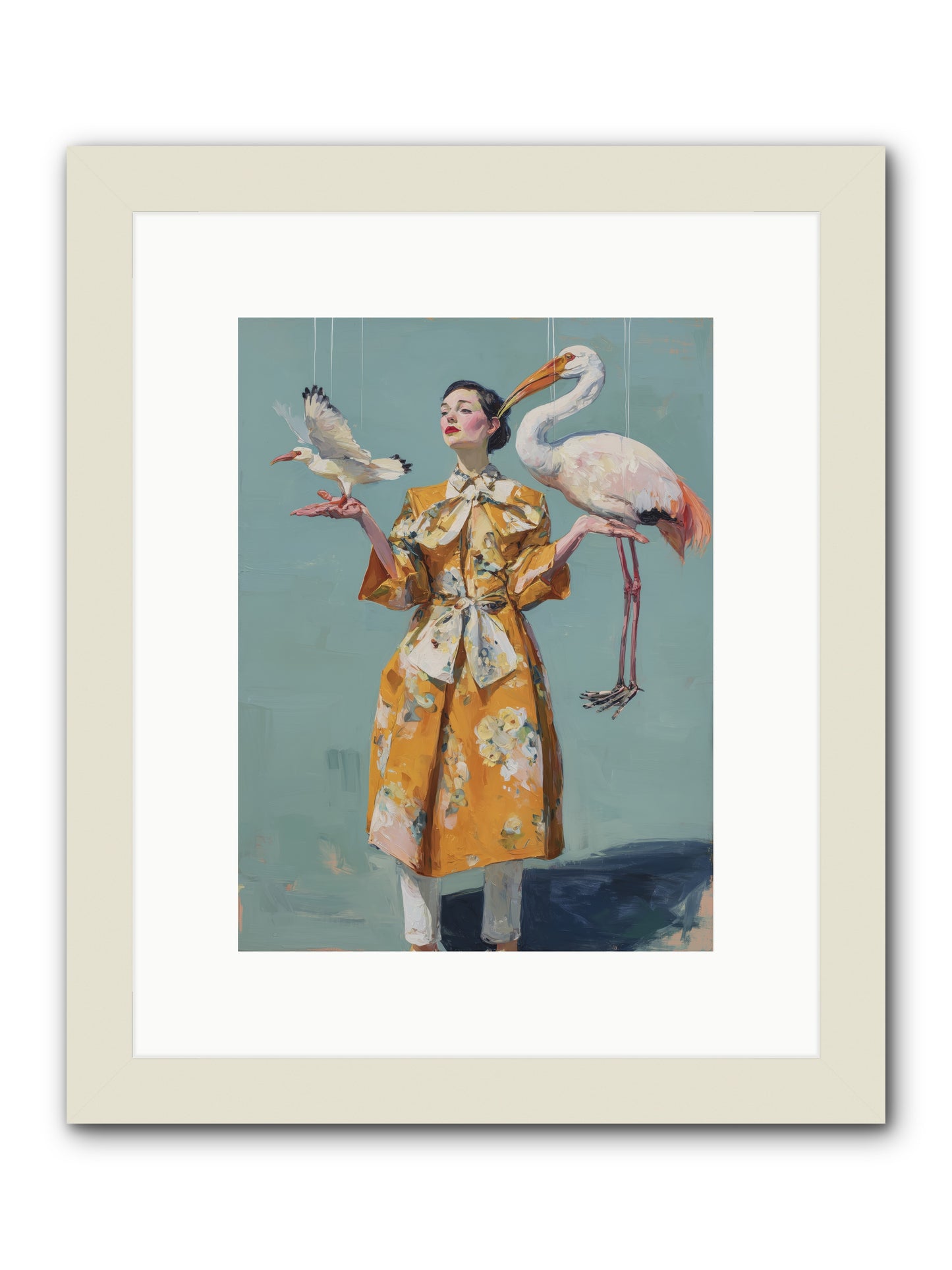 Ocean's Chronicle -- Framed Print - White 9x12