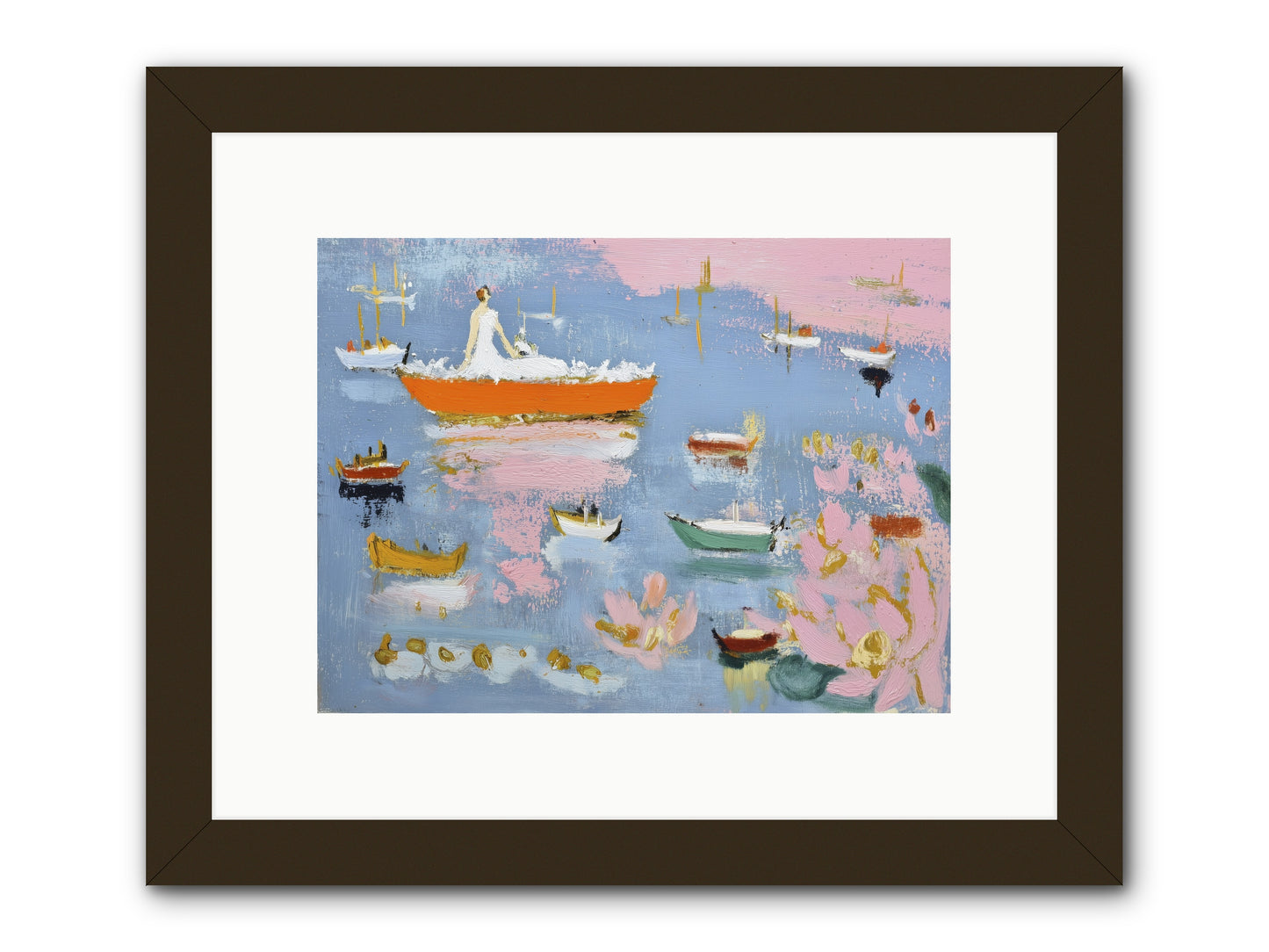 Ocean's Lullaby -- Framed Print - Black 12x9