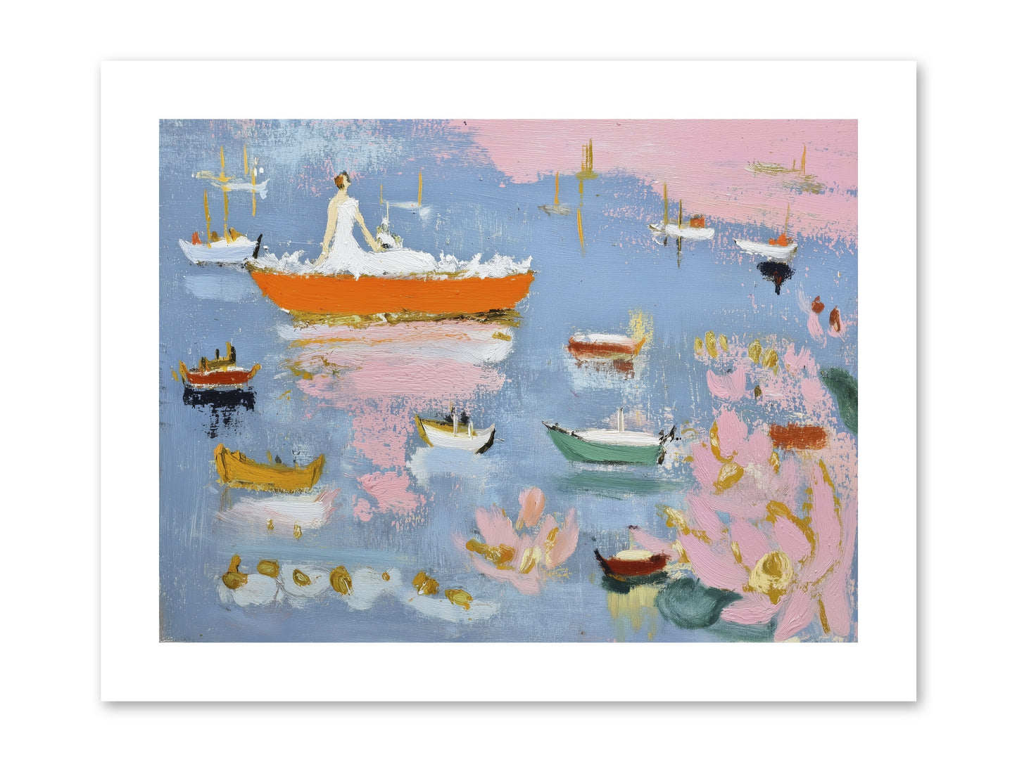 Ocean's Lullaby -- Loose Canvas Print 12x9
