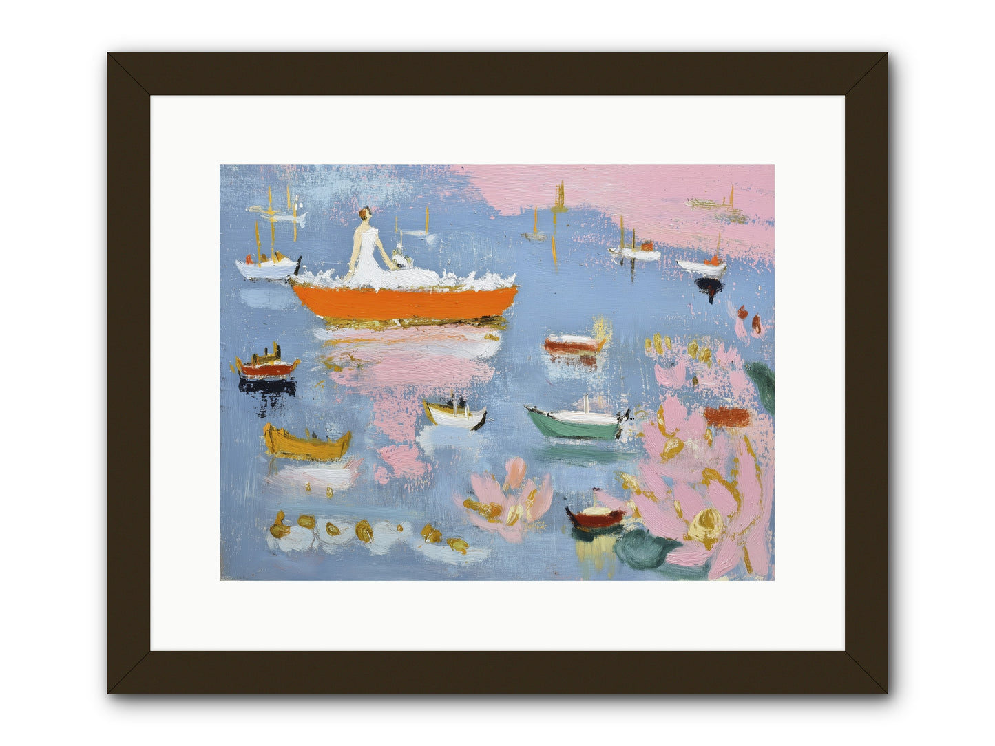 Ocean's Lullaby -- Framed Print - Black 16x12
